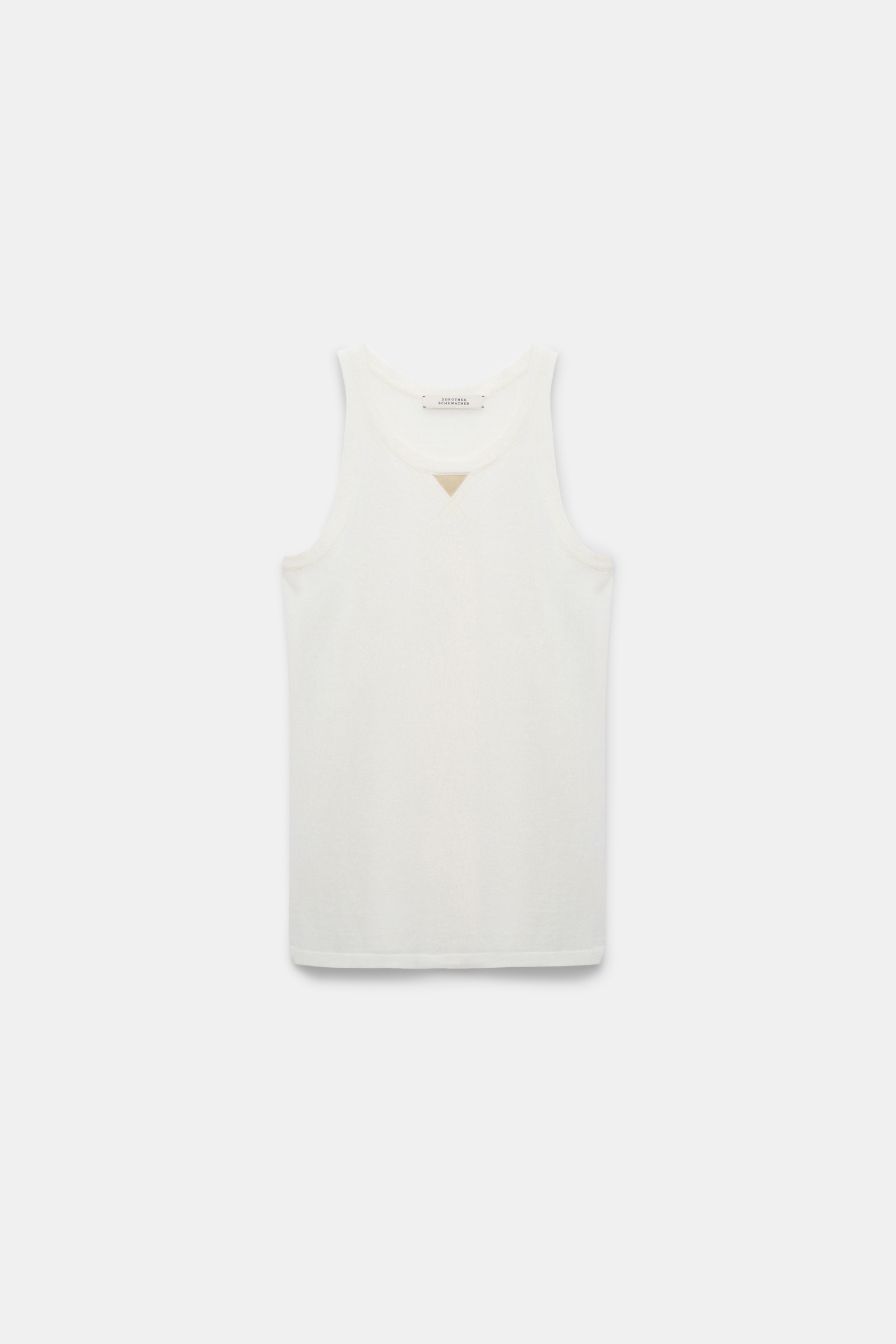Dorothee Schumacher Top mit Rundhalssausschnitt cozy white