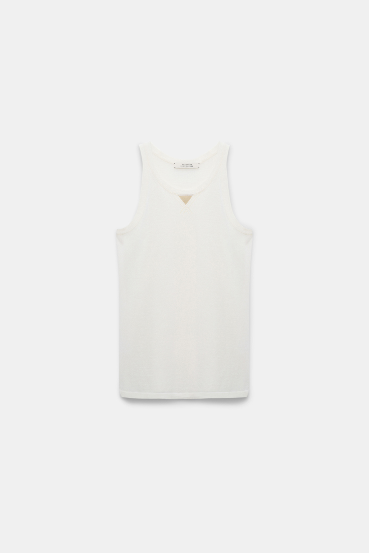 Dorothee Schumacher Top mit Rundhalssausschnitt cozy white