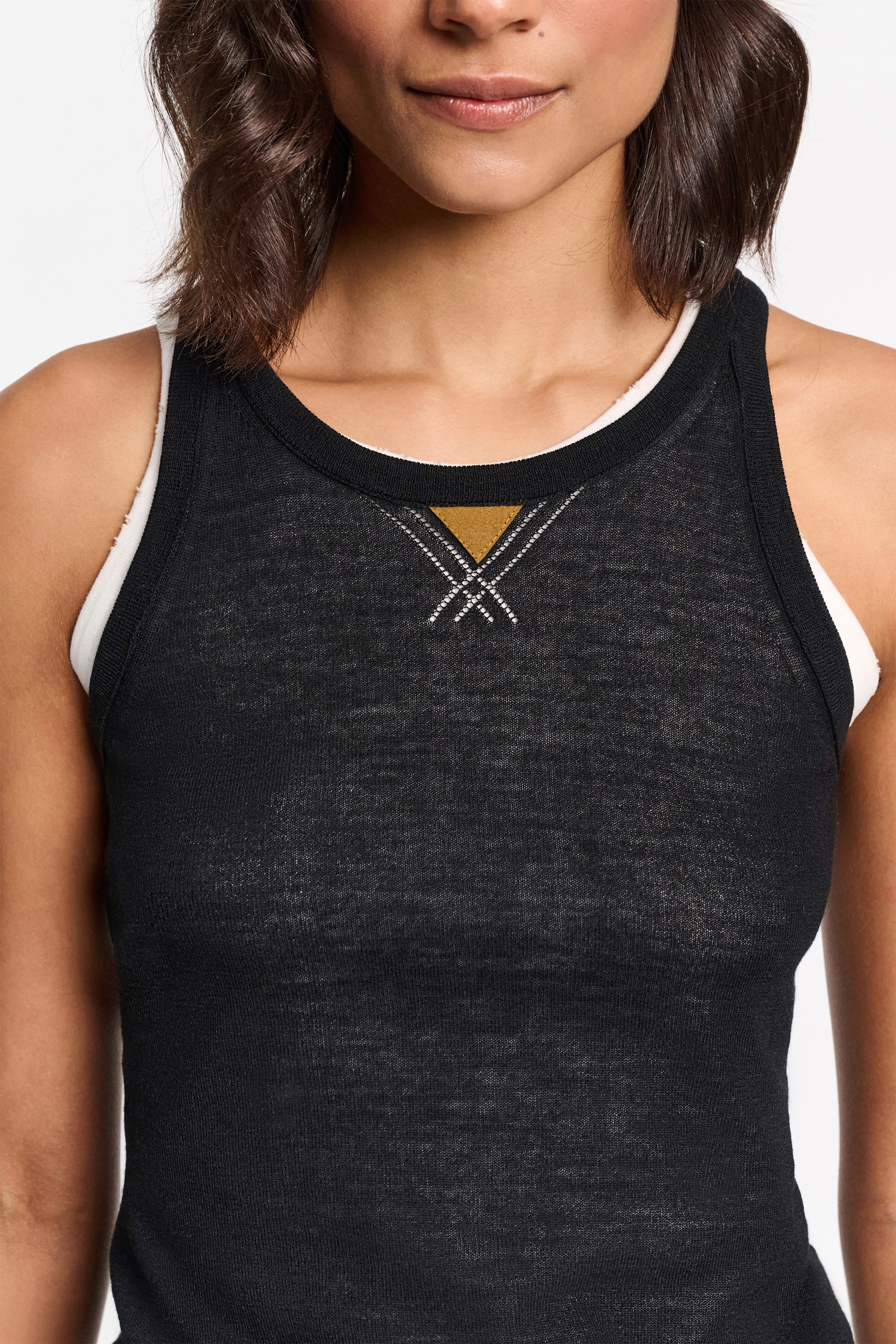 Dorothee Schumacher Top mit Rundhalssausschnitt pure black
