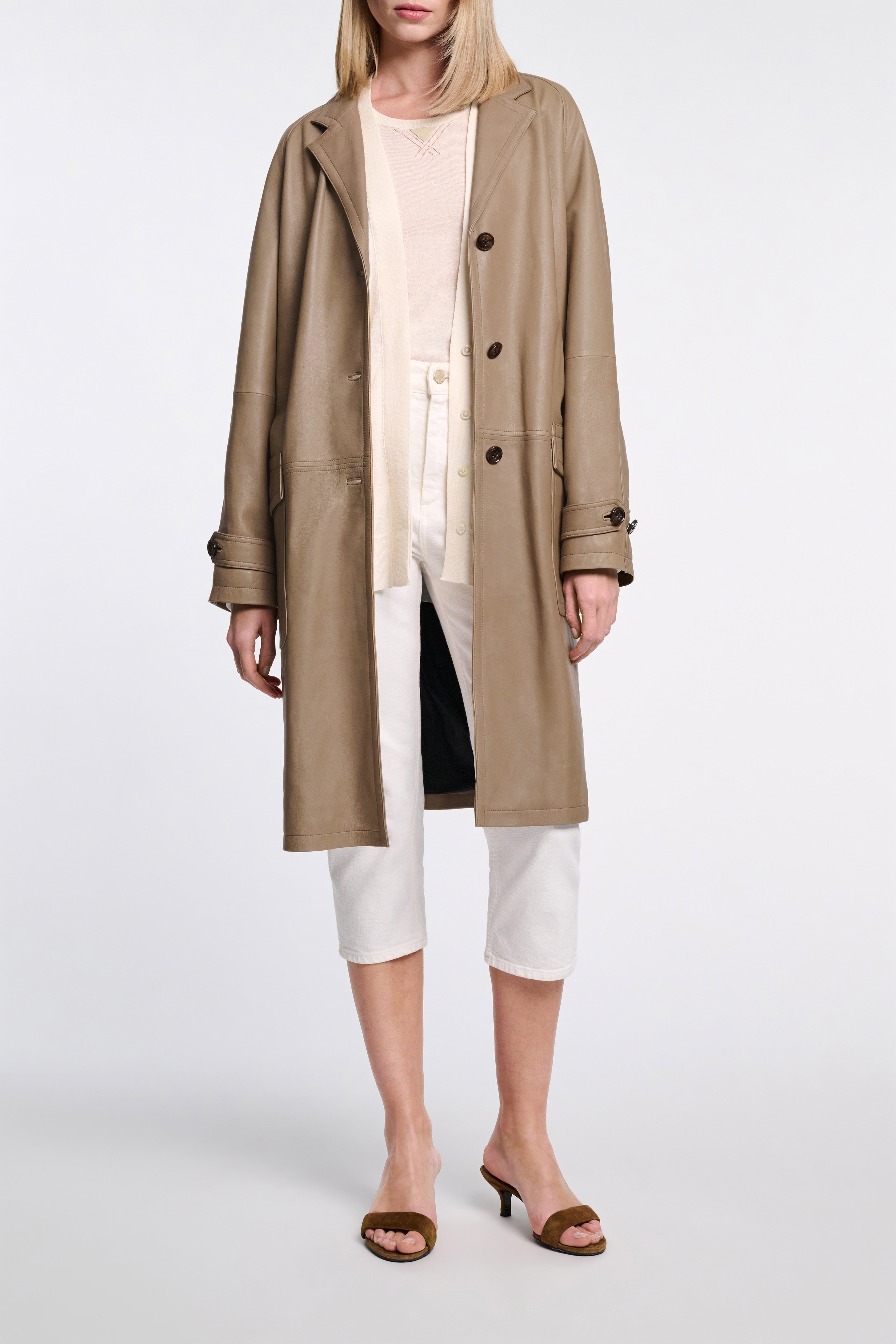 Dorothee Schumacher Knit cardigan with faux suede