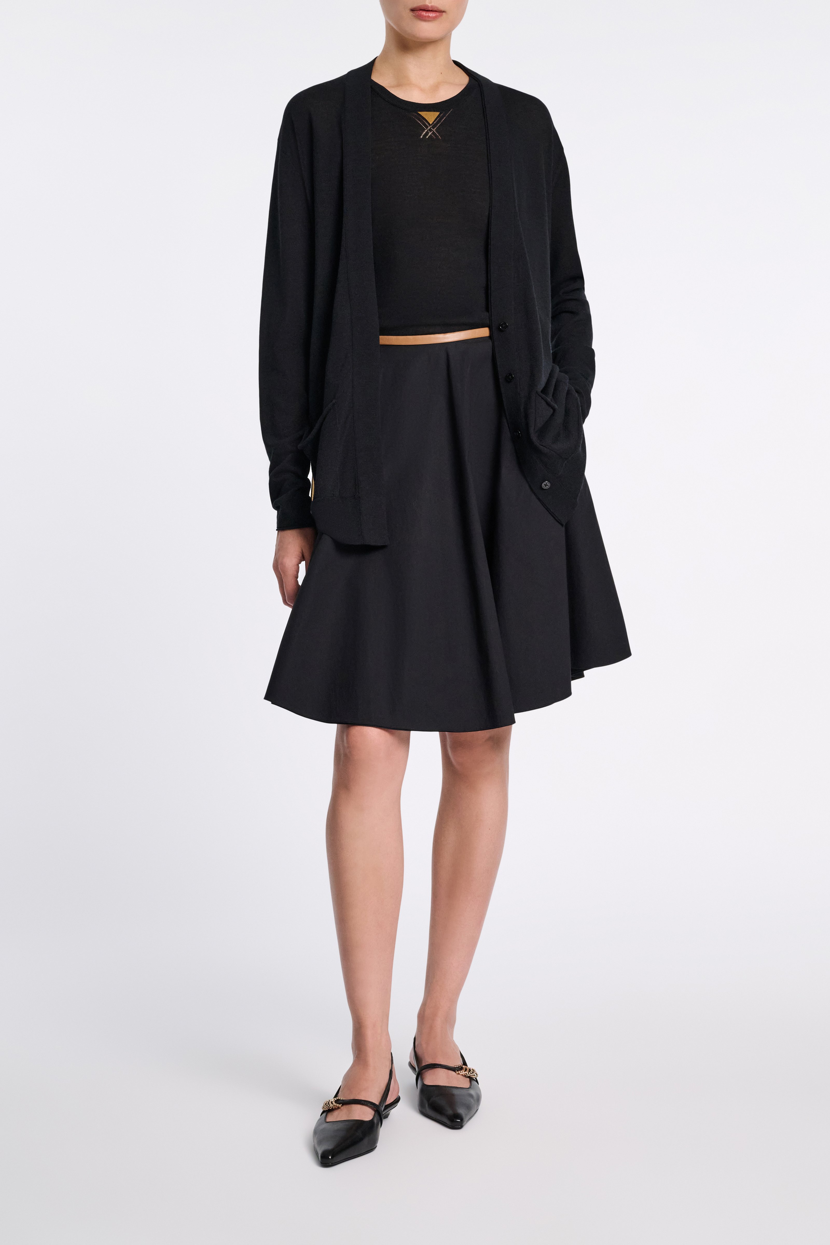 Dorothee Schumacher Knit cardigan with faux suede