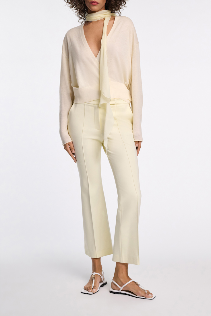 Dorothee Schumacher Cardigan aus Schurwolle-Kaschmir Mix light lemon