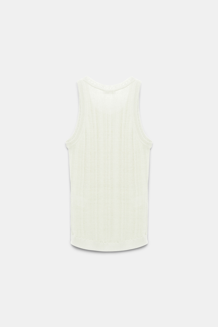 Dorothee Schumacher Top mit D-Rose Stickerei camellia white