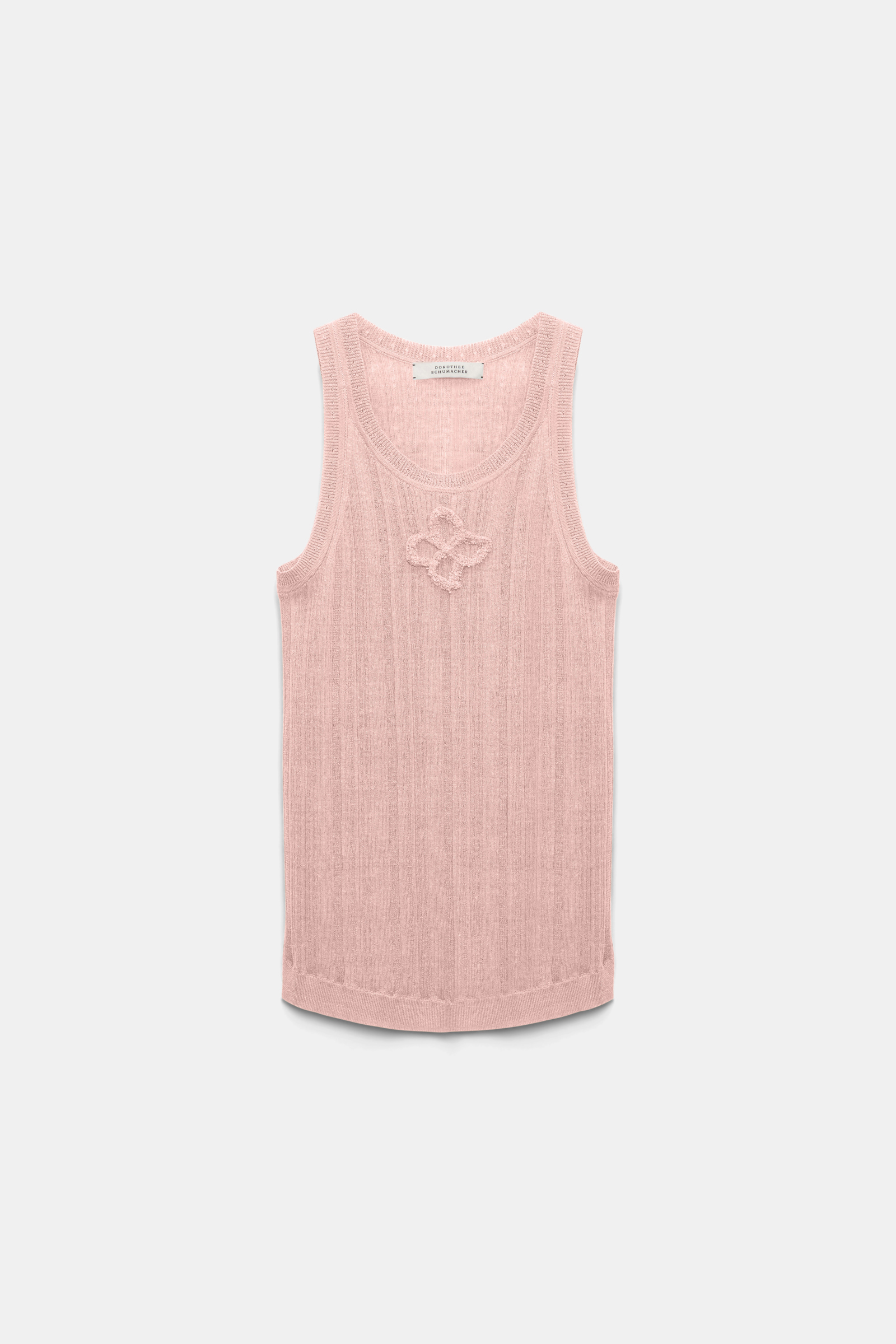 Dorothee Schumacher Top mit D-Rose Stickerei milky rose