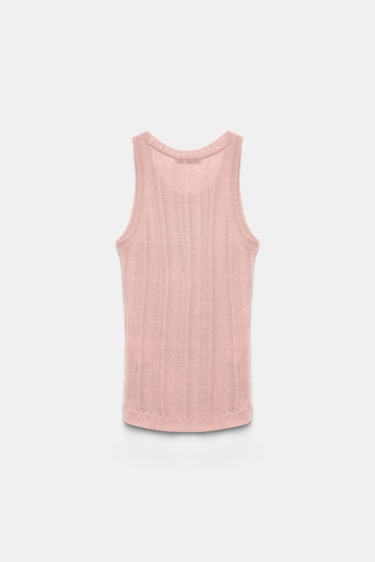 Dorothee Schumacher Top mit D-Rose Stickerei milky rose