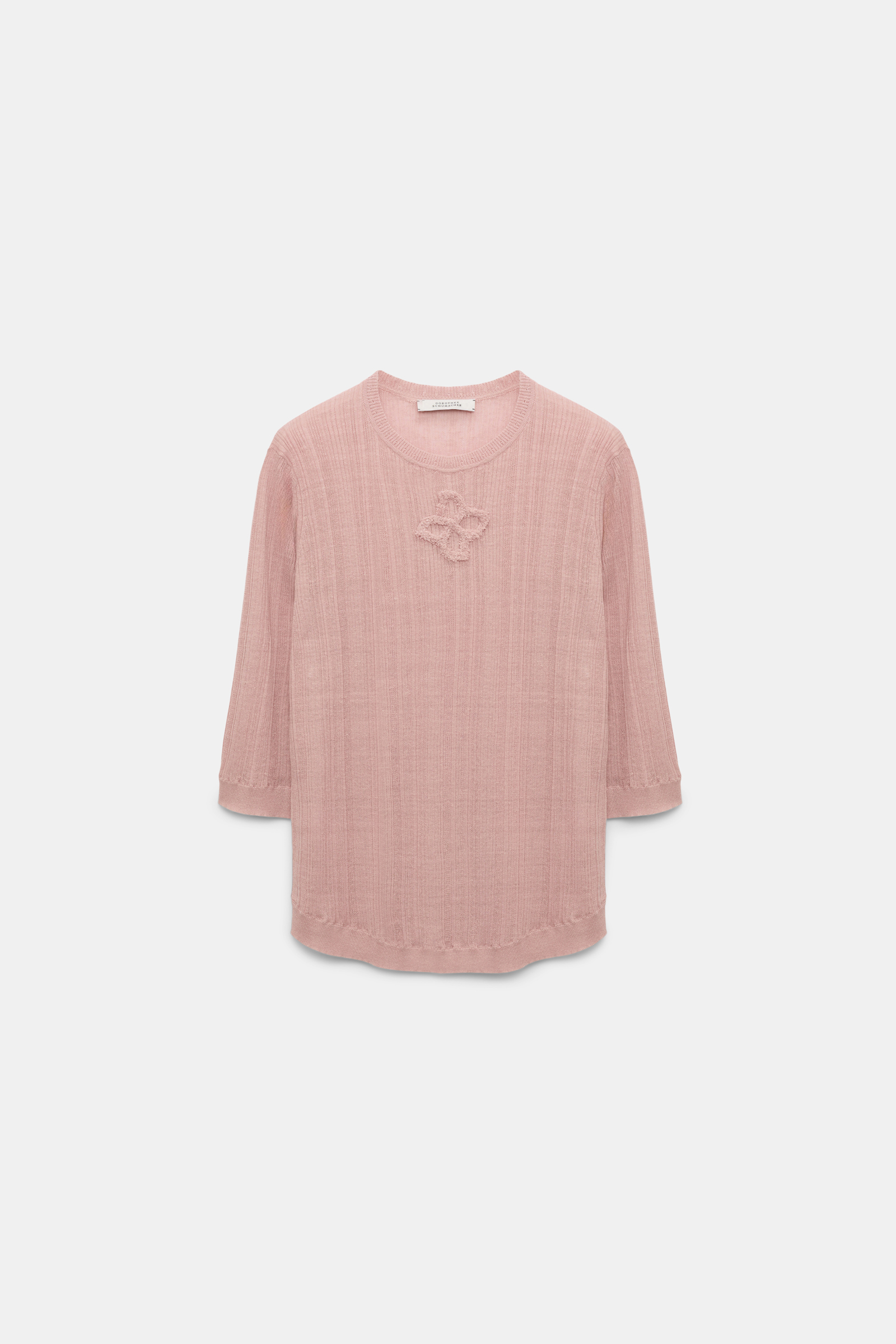 Dorothee Schumacher Rundhalspullover aus Leinenmix milky rose