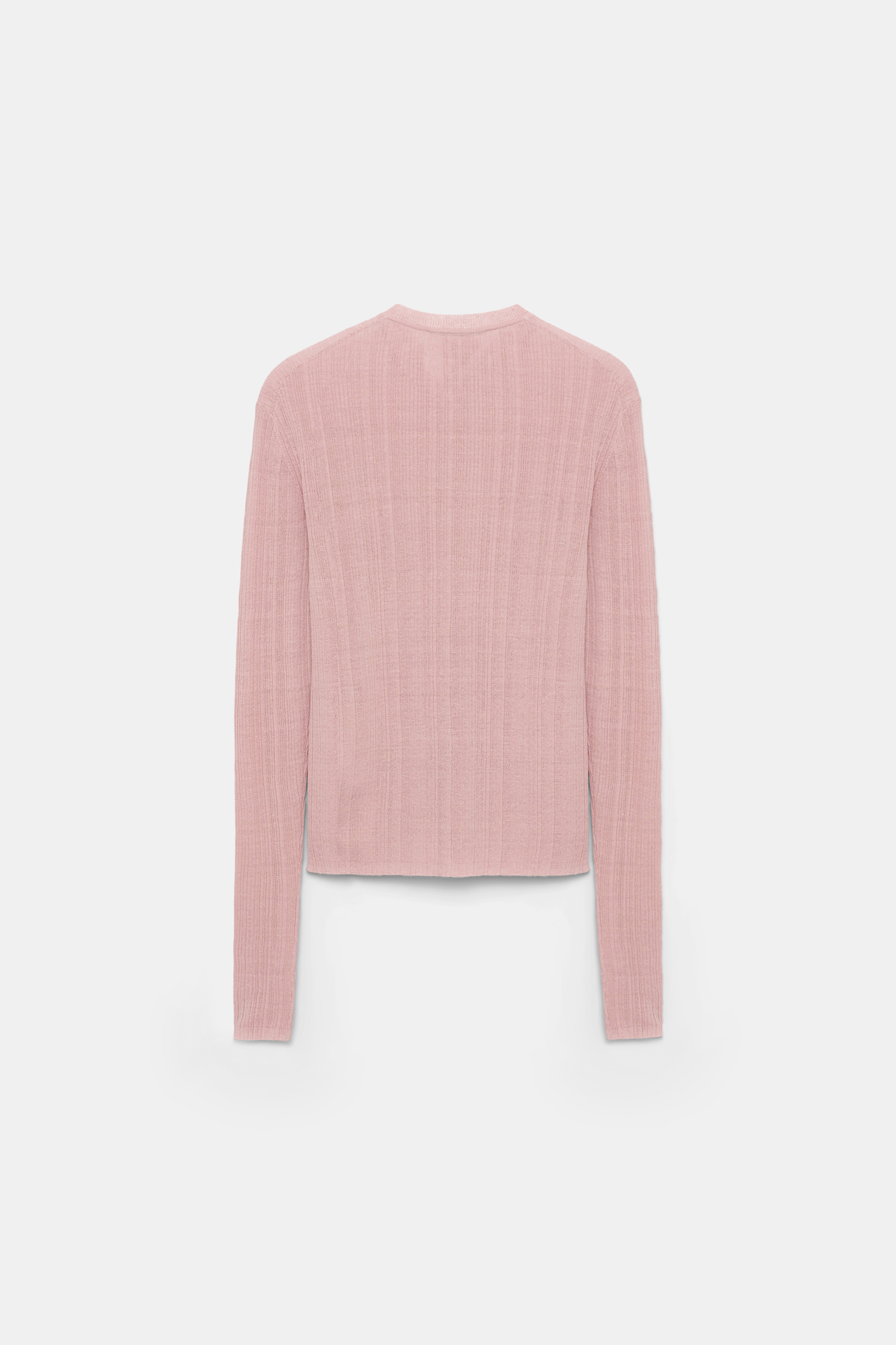 Dorothee Schumacher Linen blend ribbed cardigan milky rose