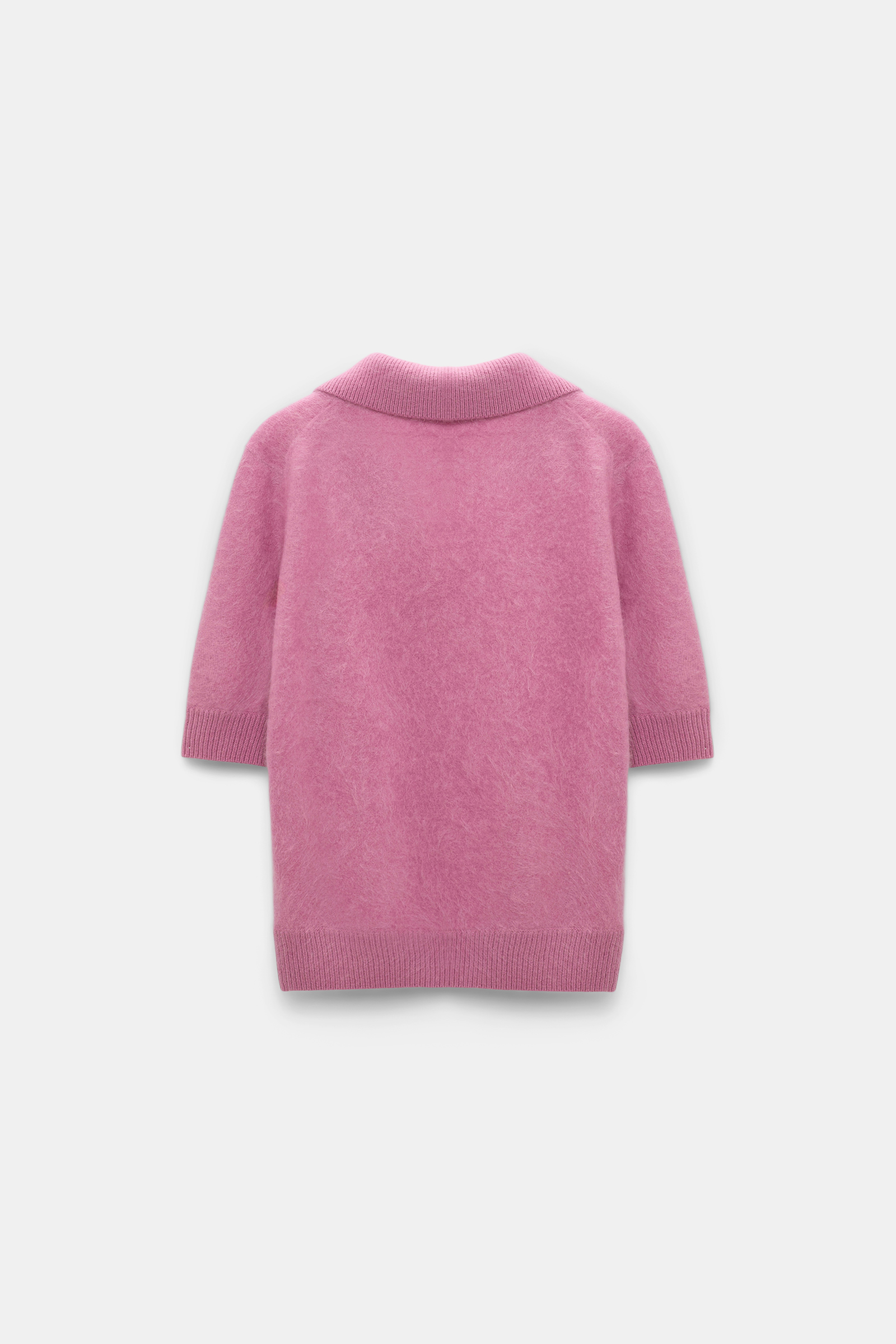 Dorothee Schumacher Pullover aus Merino-Kaschmir Mix mit Polokragen begonia