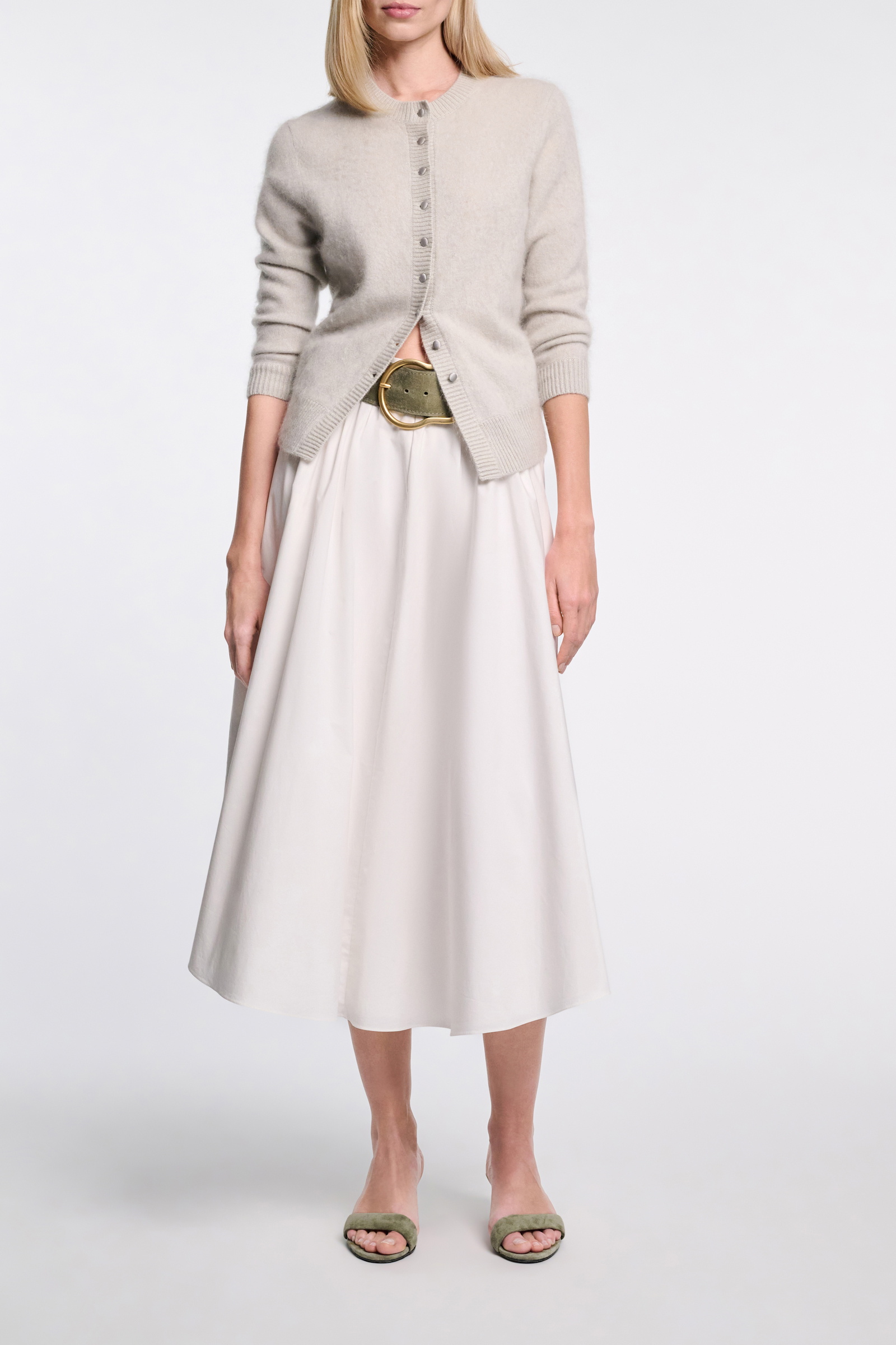 Dorothee Schumacher Fluffy knit cardigan light mint