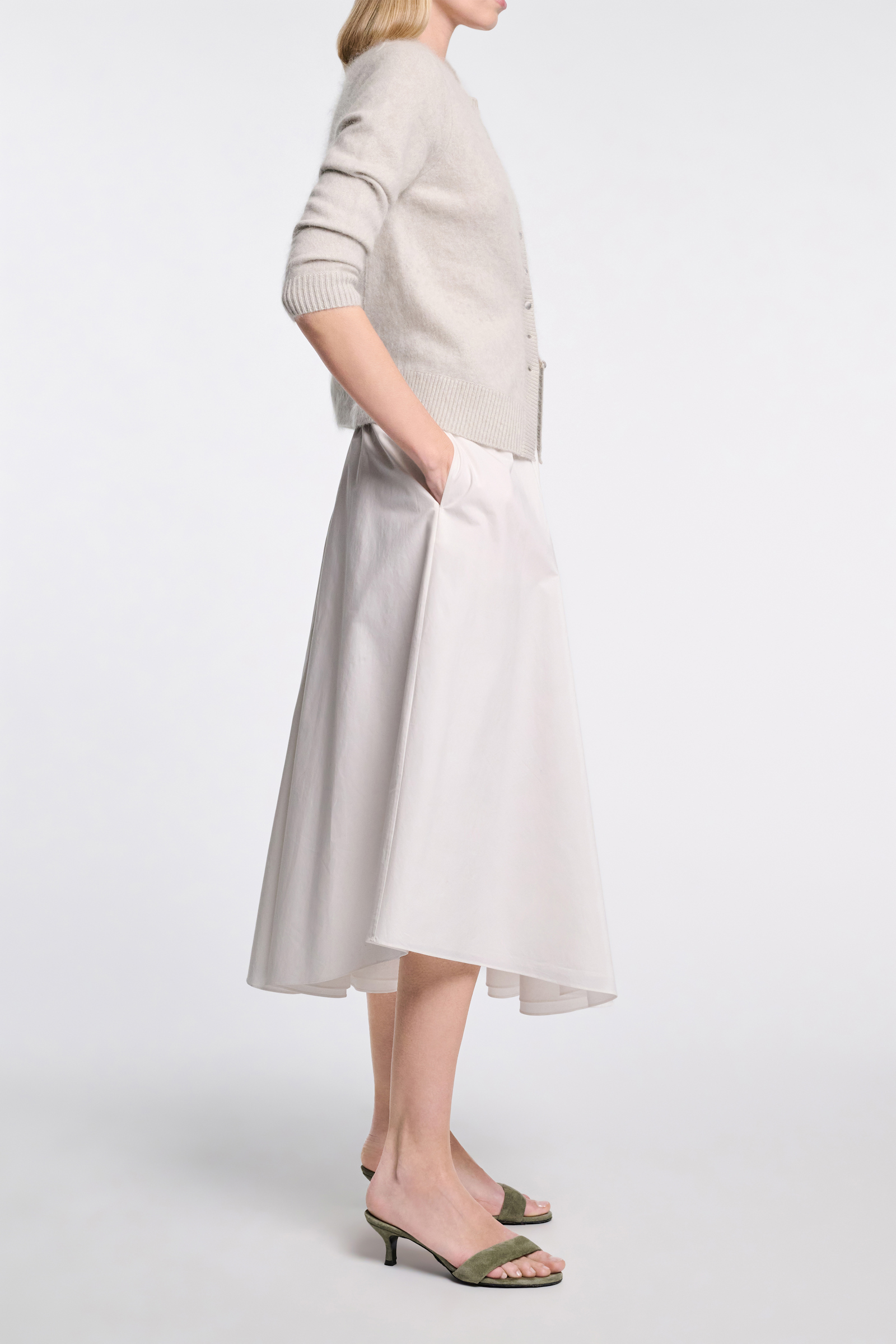 Dorothee Schumacher Fluffy knit cardigan light mint