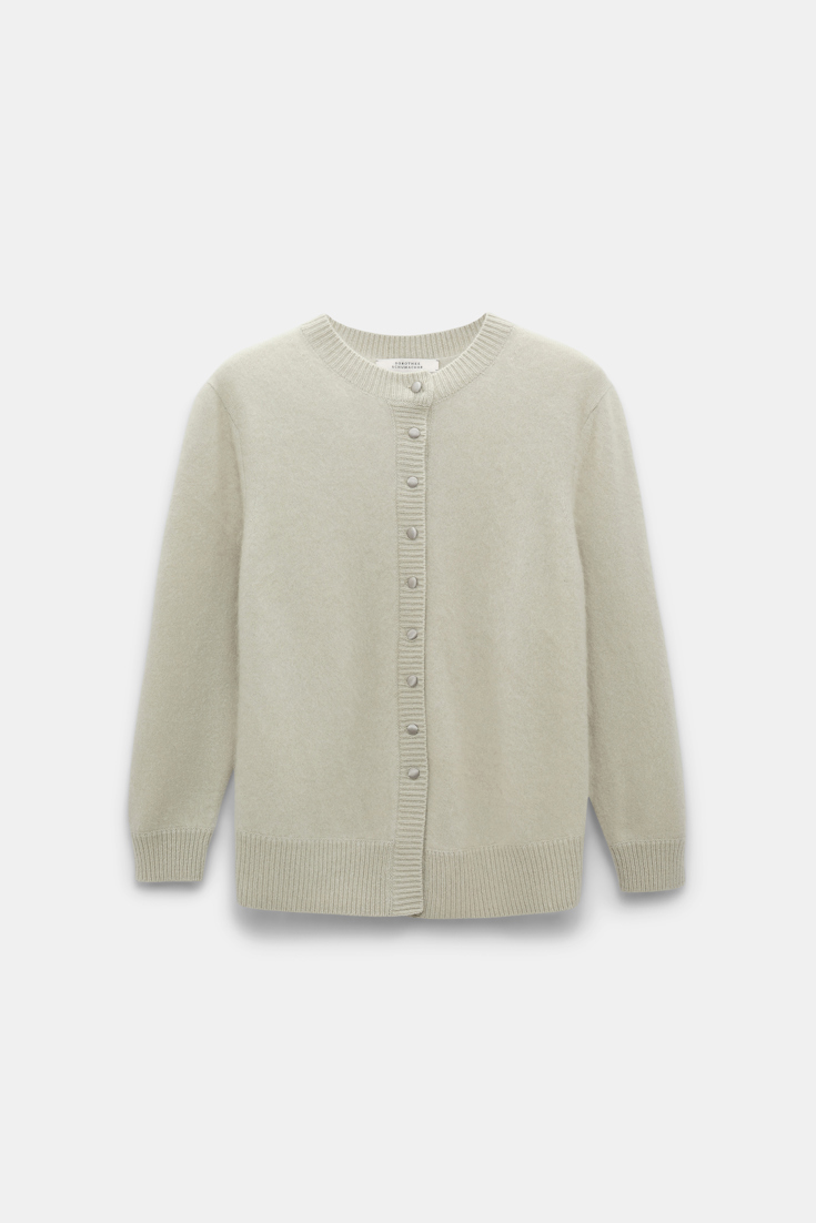 Dorothee Schumacher Fluffy knit cardigan light mint