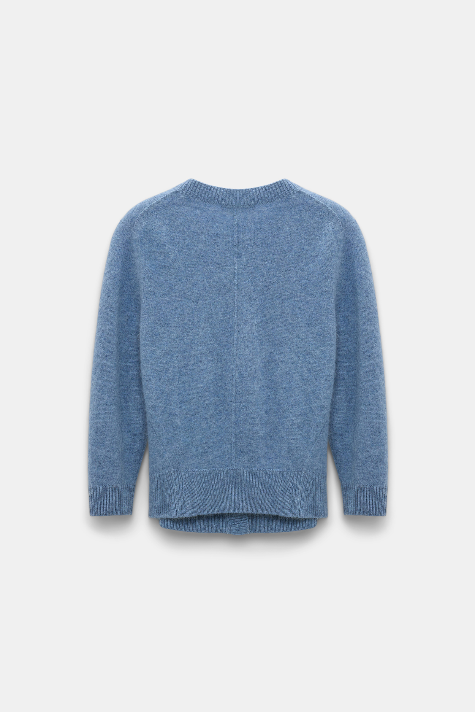 Dorothee Schumacher Fluffy knit embellished cardigan medium denim blue