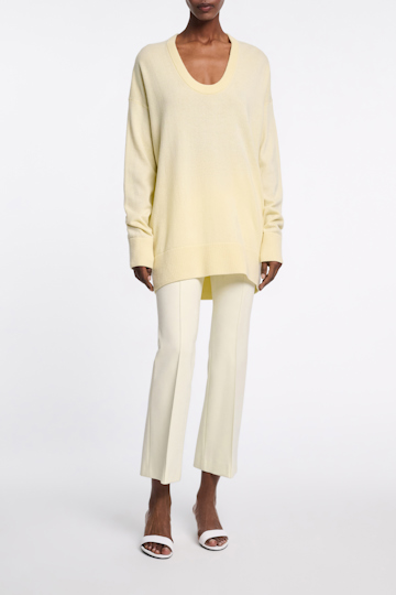Dorothee Schumacher U-neck pullover lemon