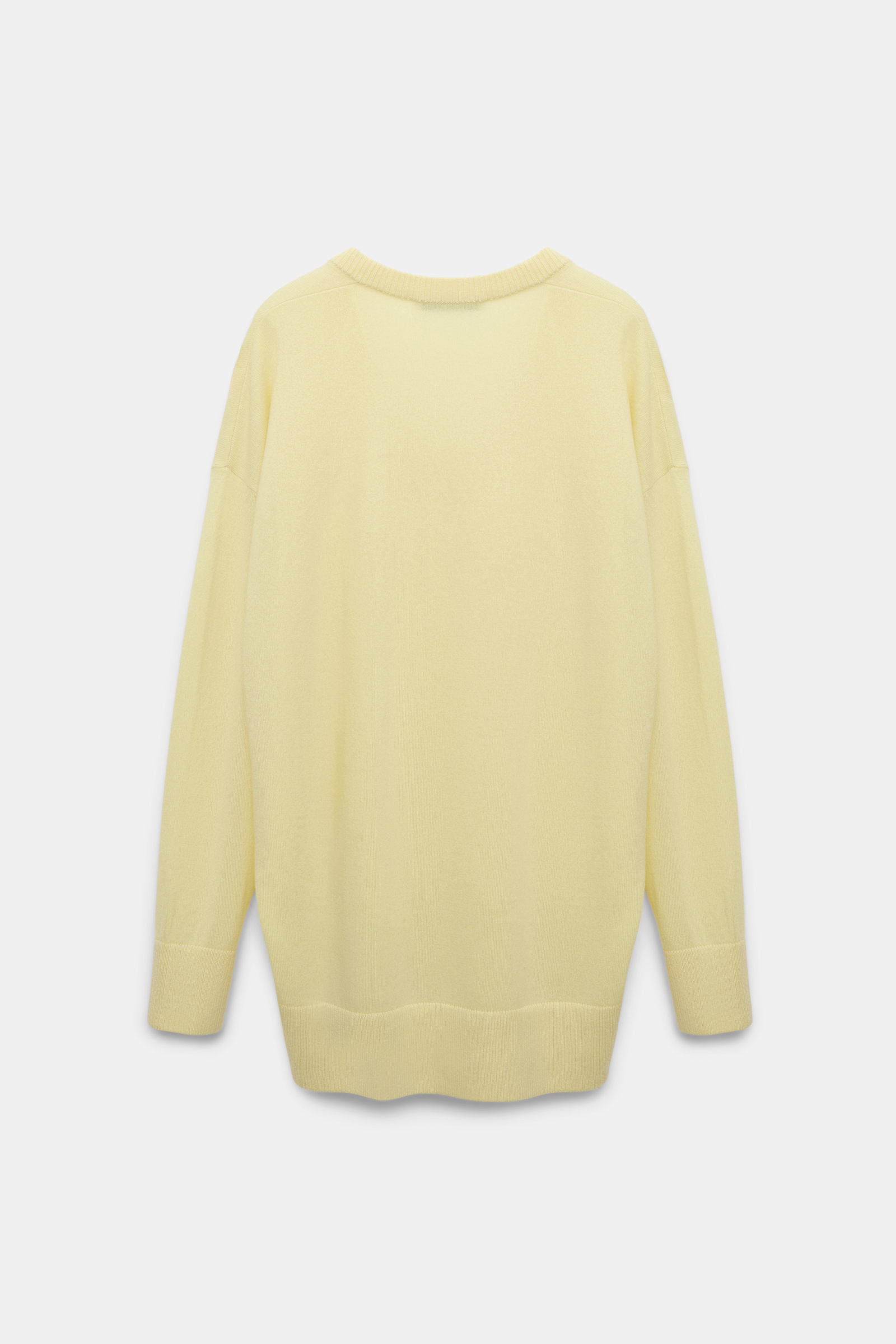 Dorothee Schumacher Rundhalspullover aus Merino-Kaschmir Mix lemon