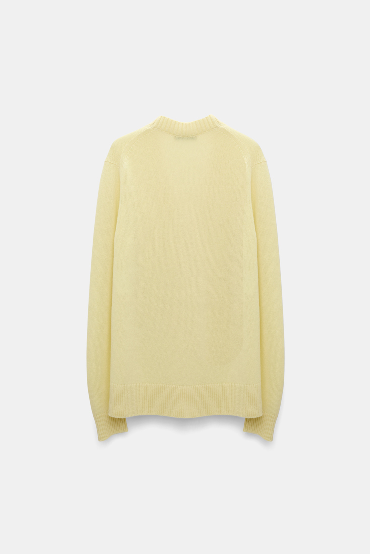 Dorothee Schumacher Asymmetric cardigan lemon