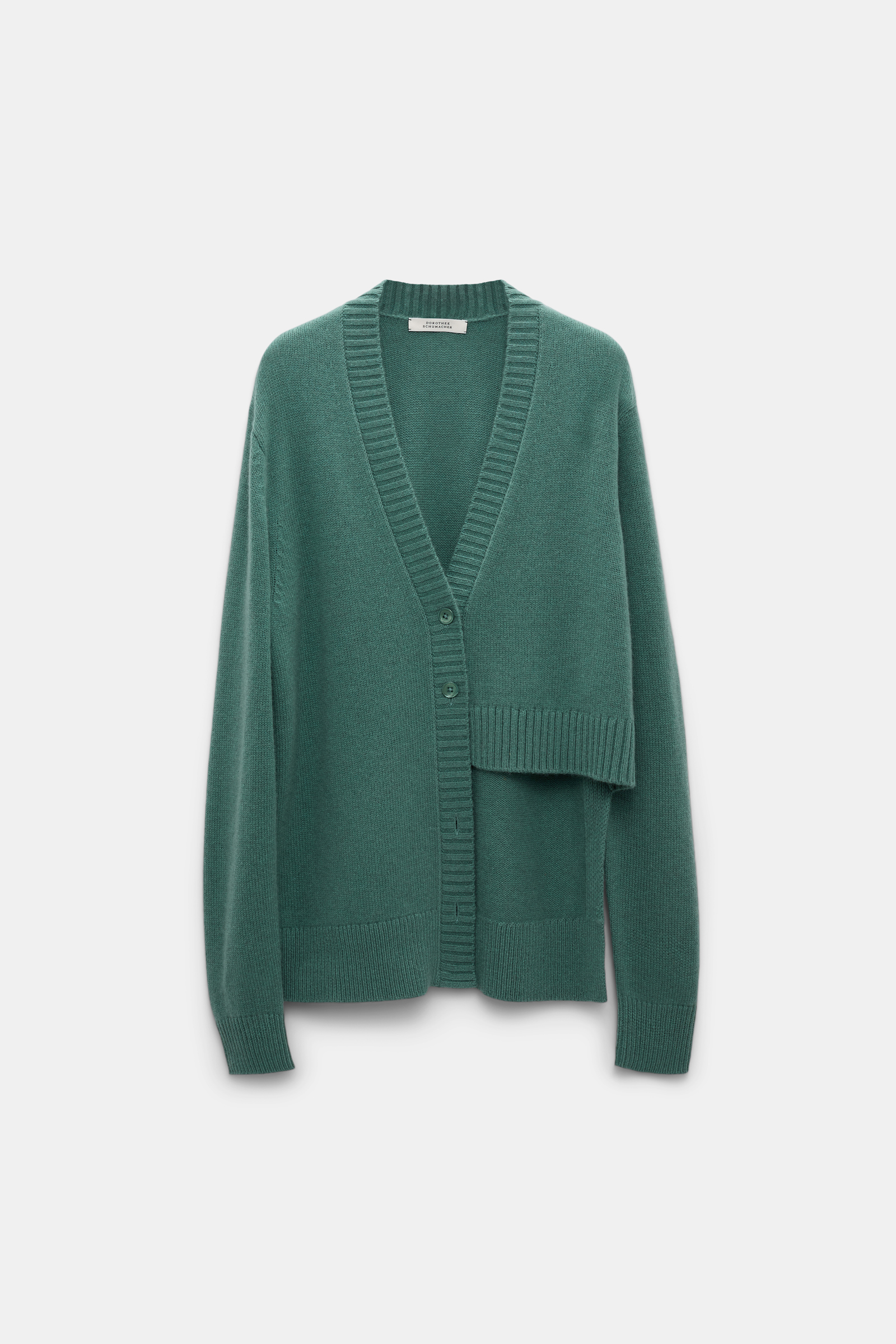 Dorothee Schumacher Asymmetric cardigan eucalyptus