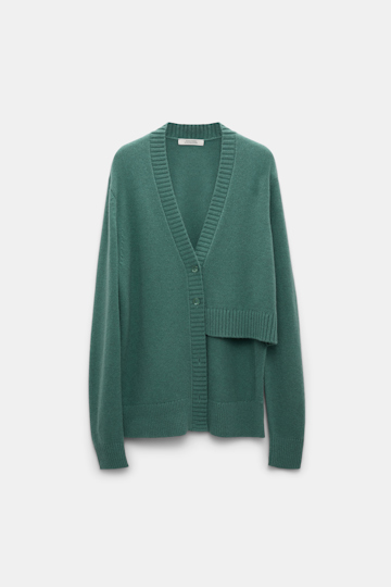 Dorothee Schumacher Asymmetric cardigan eucalyptus