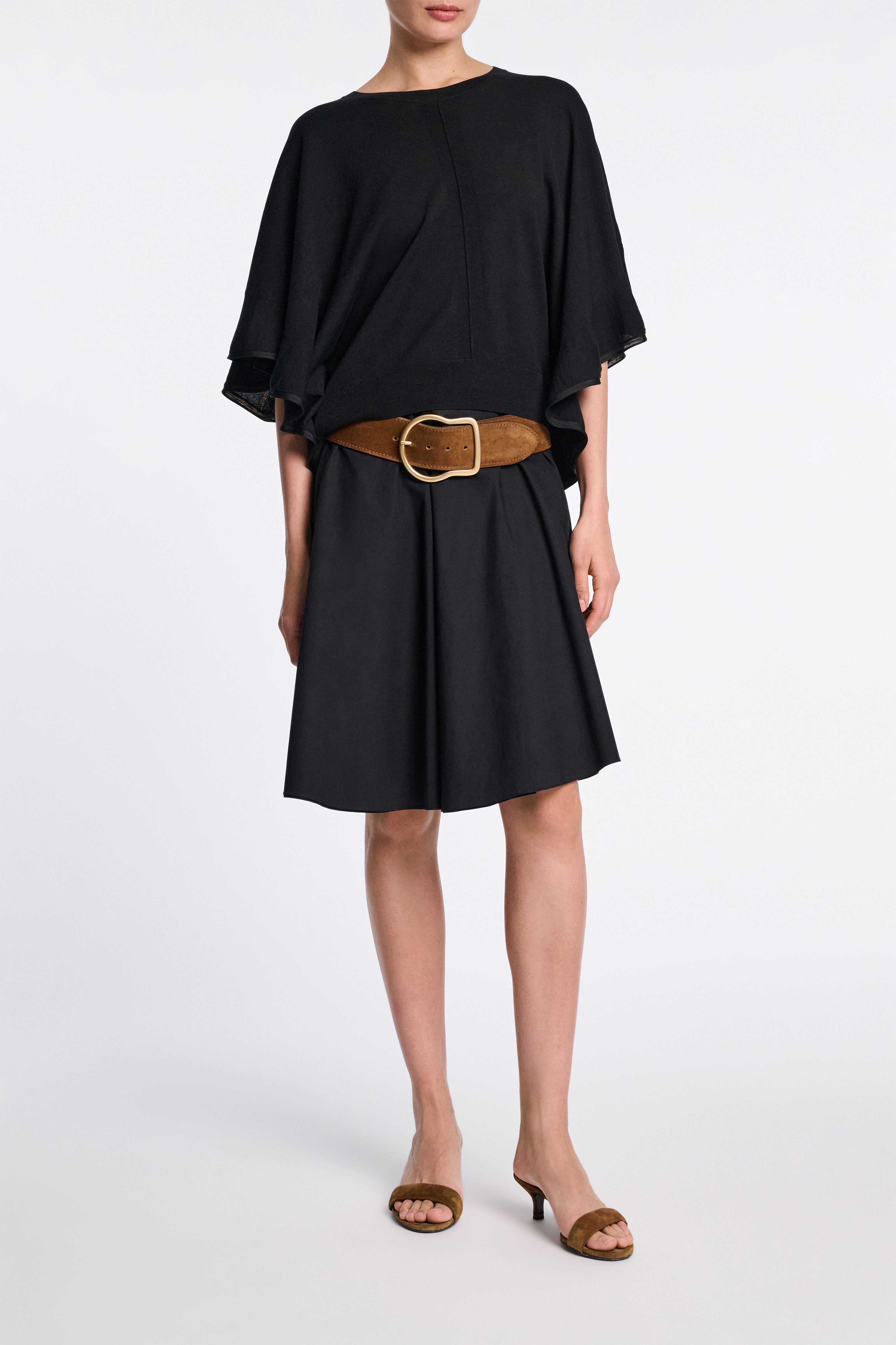 Dorothee Schumacher Knit top with draped flounce