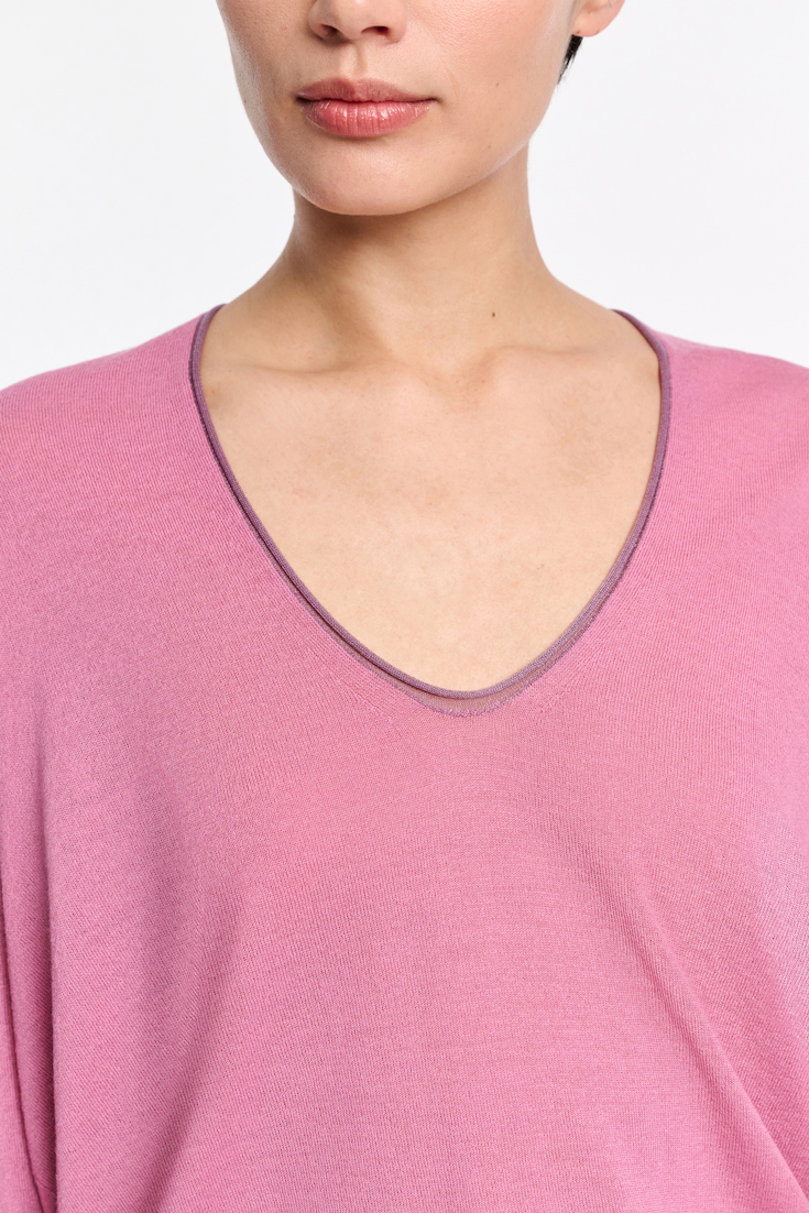 Dorothee Schumacher Deep U-neck pullover light crocus