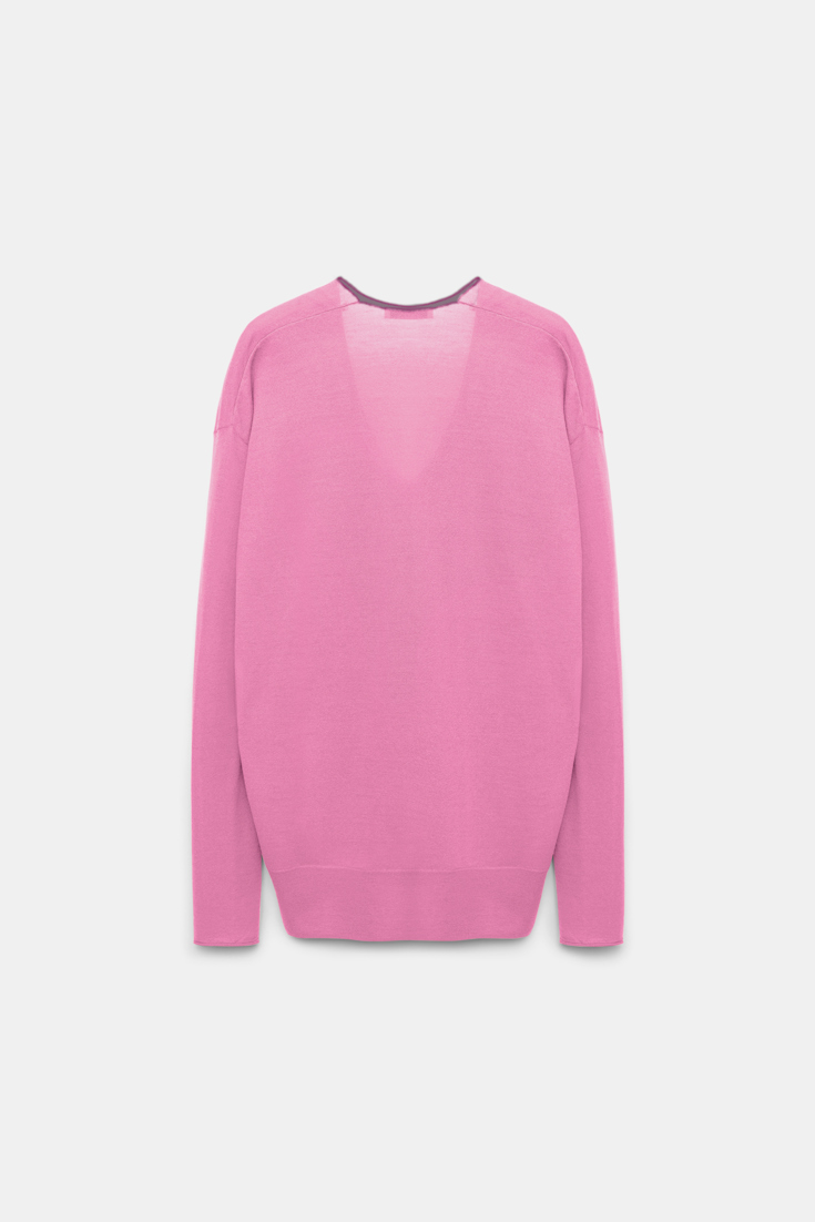 Dorothee Schumacher Deep U-neck pullover light crocus