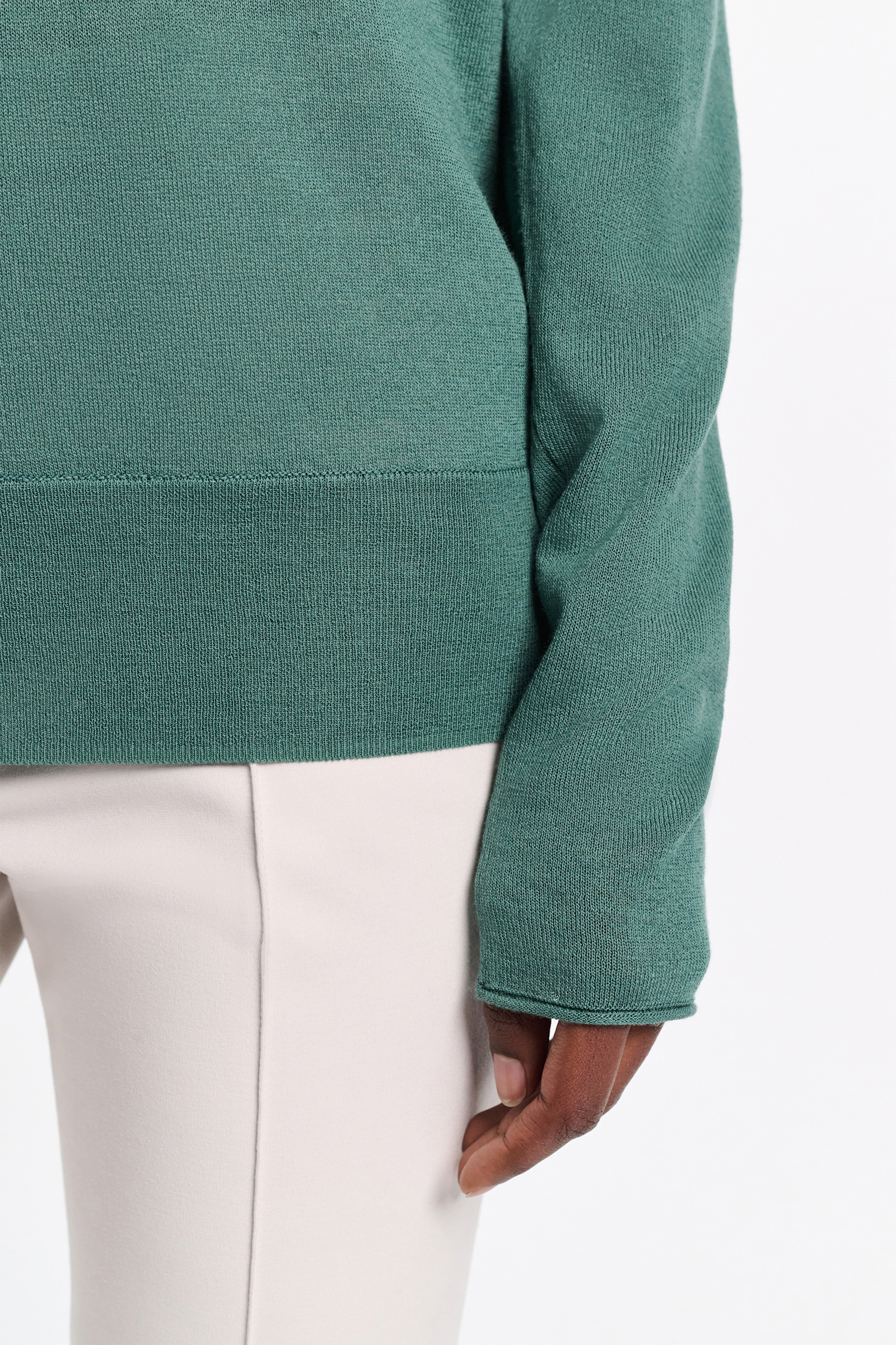Dorothee Schumacher Deep U-neck pullover jade