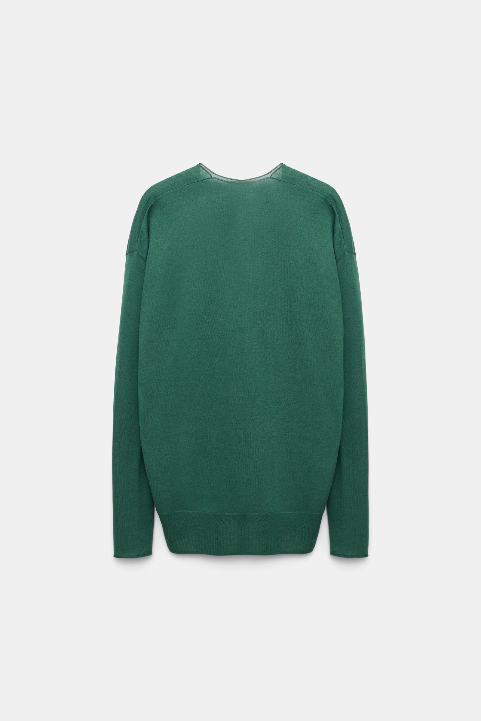 Dorothee Schumacher Deep U-neck pullover jade