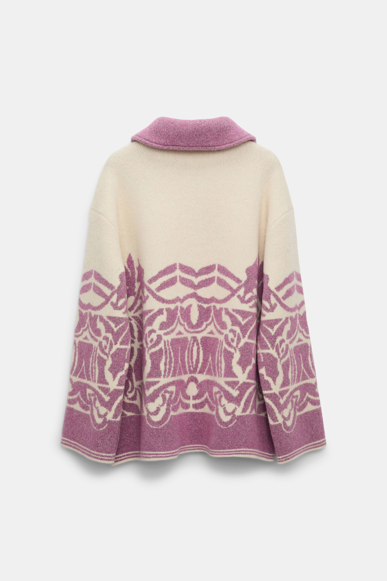 Dorothee Schumacher Jacke mit floralem Allover-Jacquard lilac white