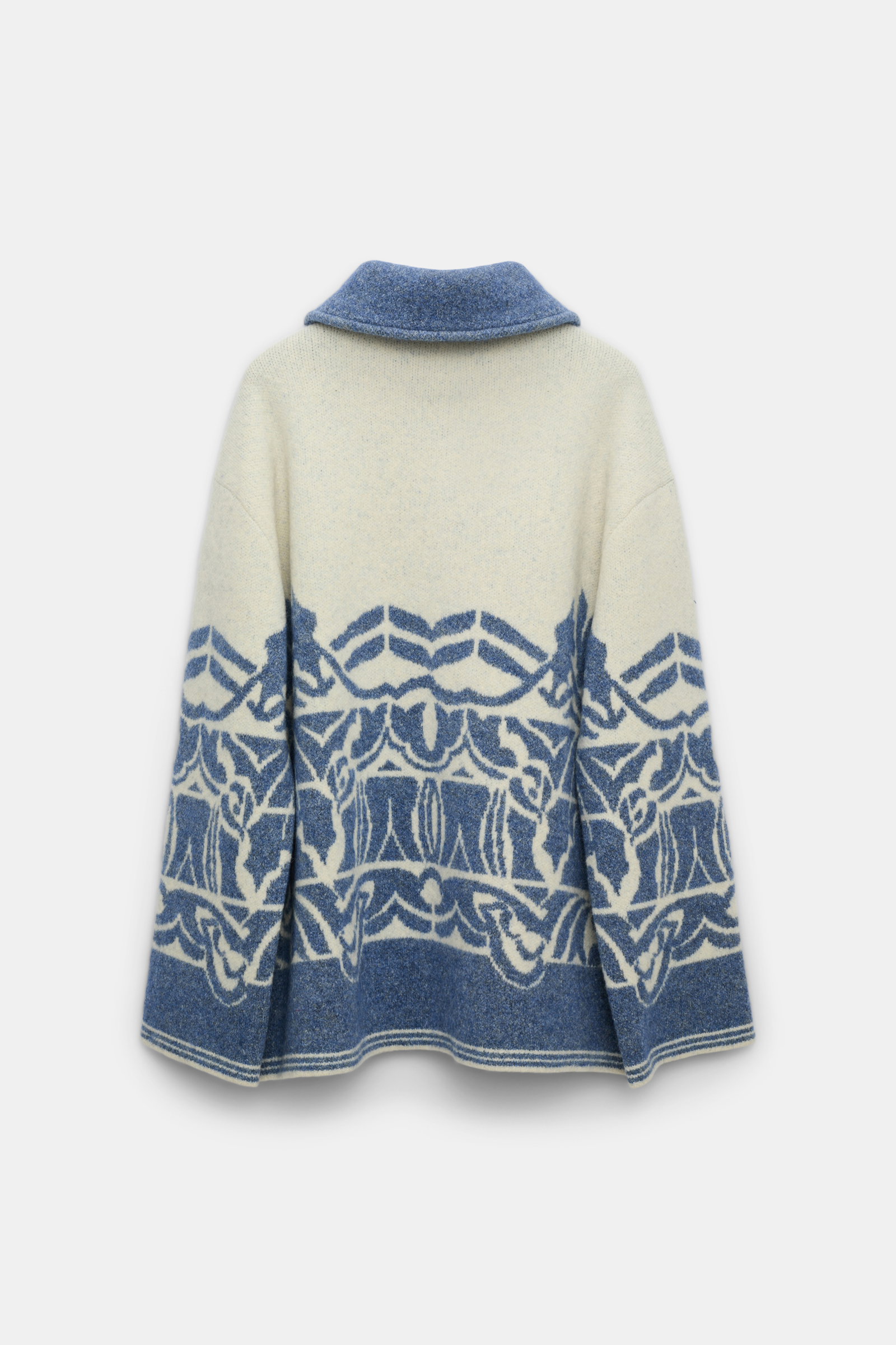 Dorothee Schumacher Jacke mit floralem Allover-Jacquard denim white