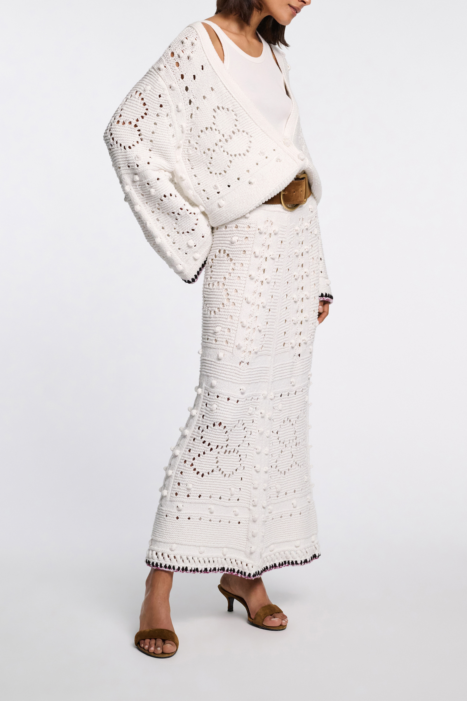 Dorothee Schumacher Pointelle Cardigan pure white