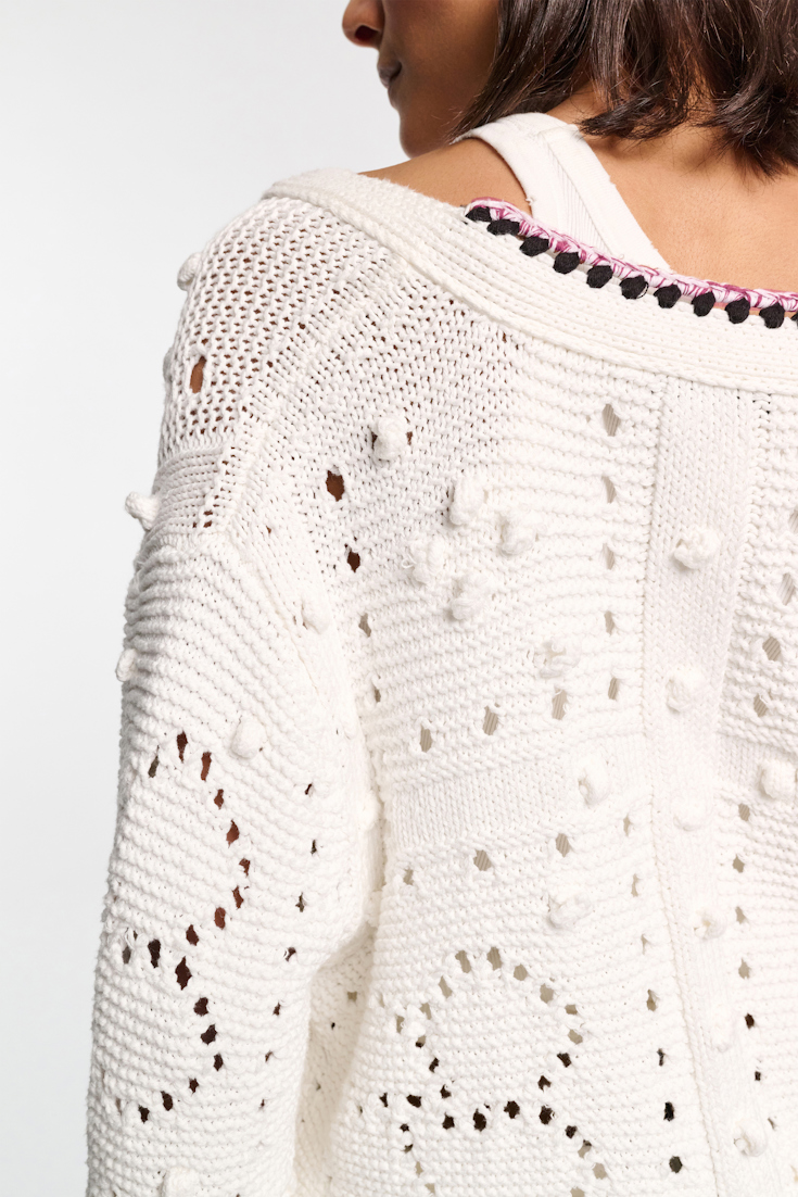 Dorothee Schumacher Pointelle Cardigan pure white