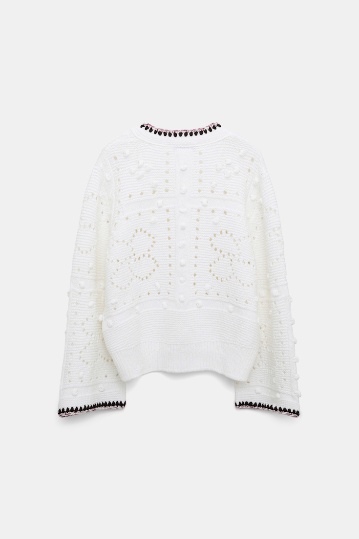 Dorothee Schumacher Pointelle Cardigan pure white