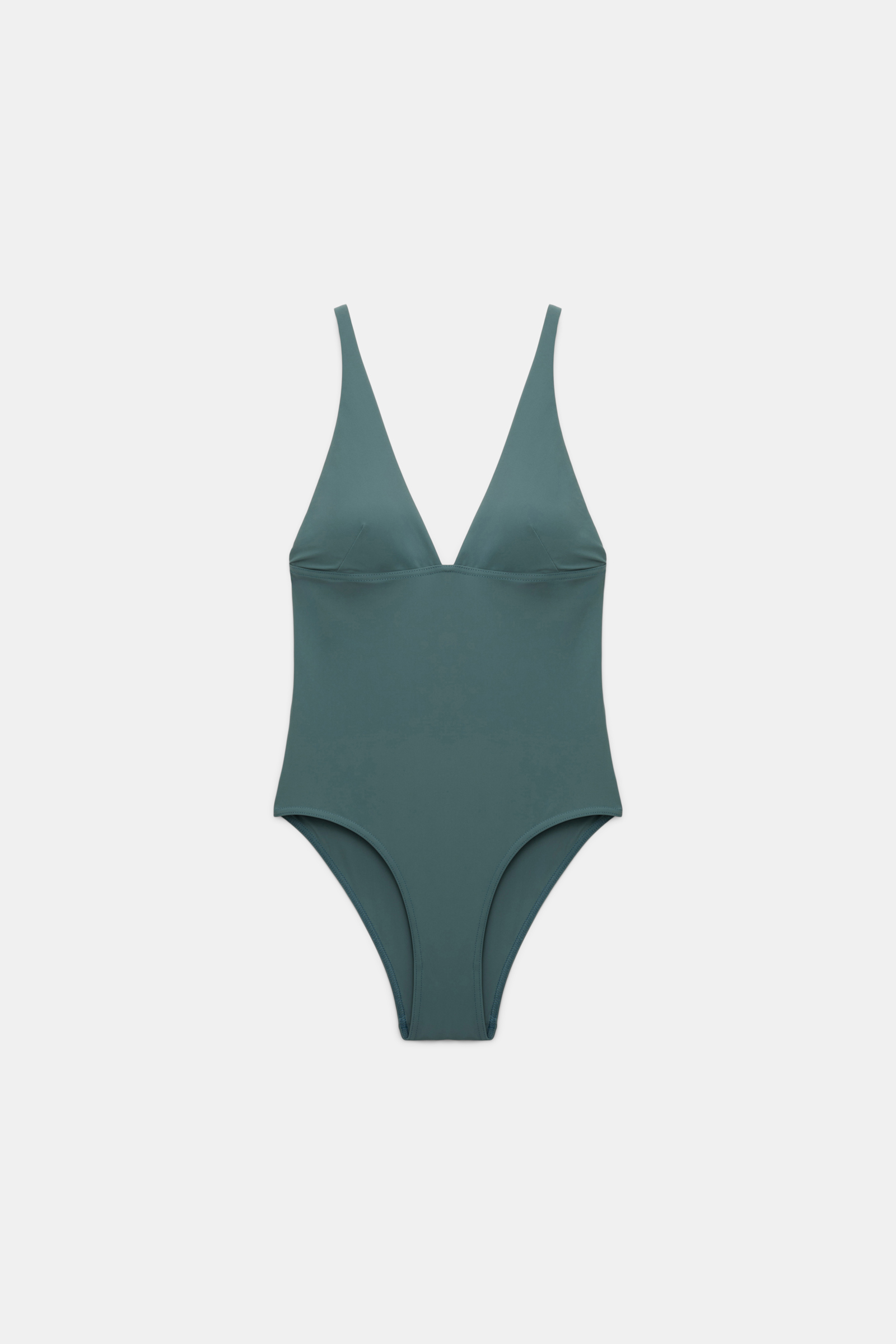 Dorothee Schumacher Badeanzug mit Metallnieten dark jade