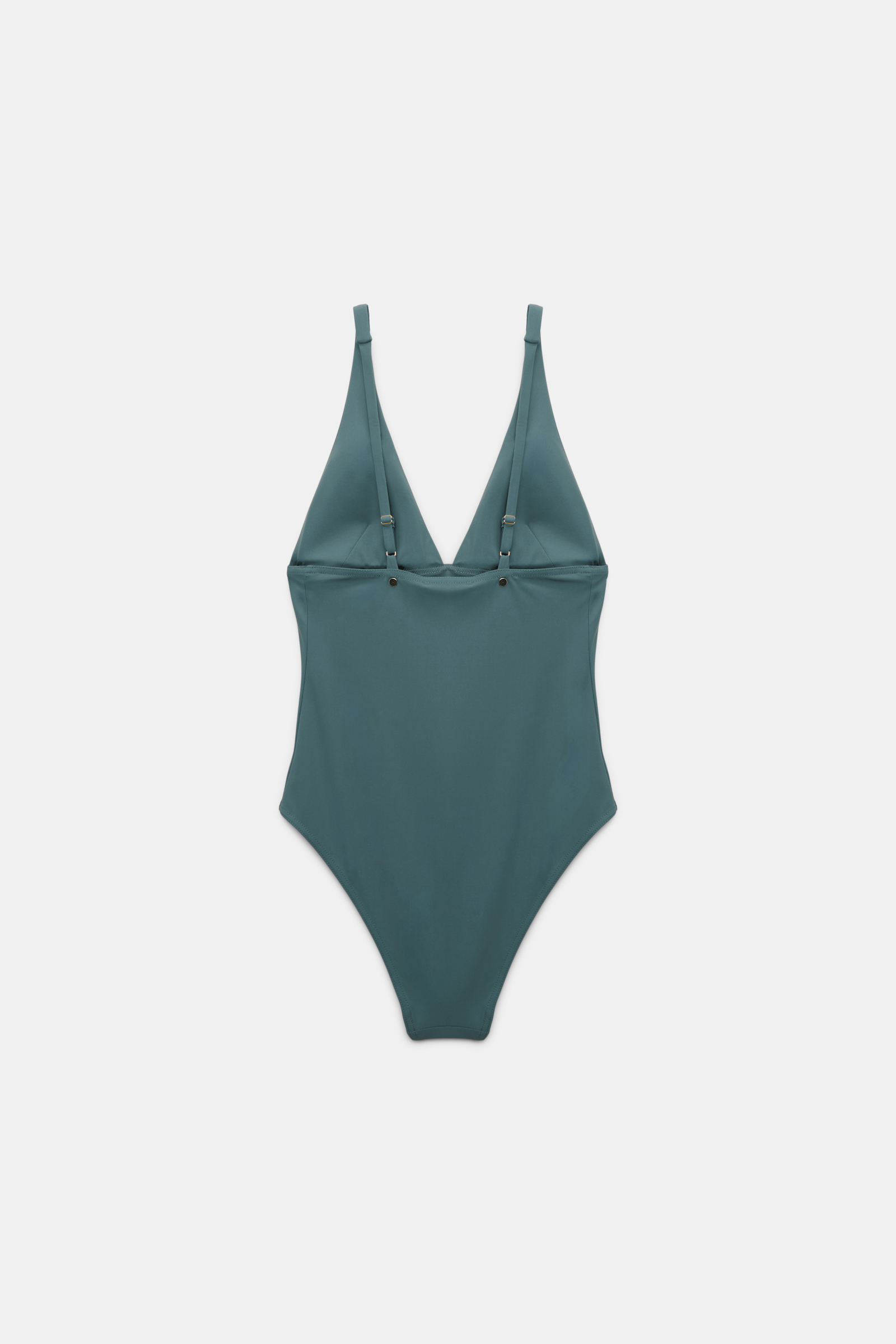 Dorothee Schumacher Badeanzug mit Metallnieten dark jade