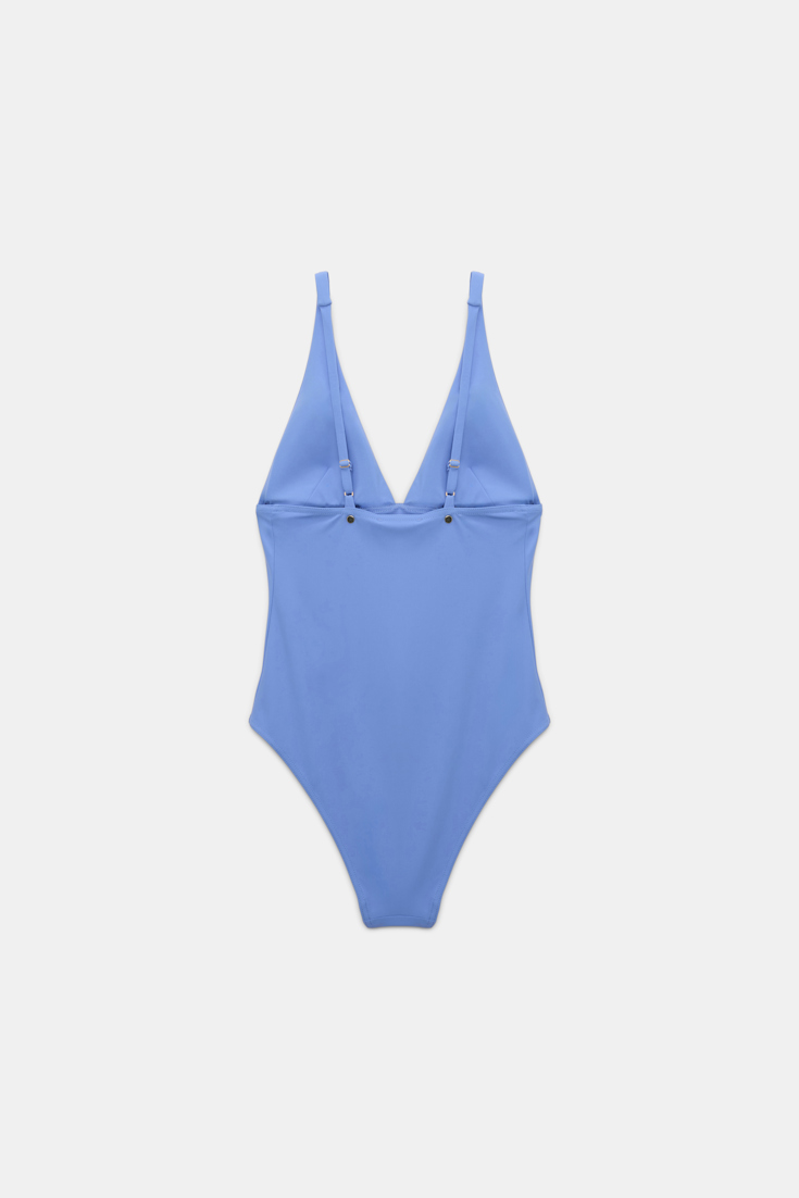 Dorothee Schumacher V-neck swimsuit light cornflower