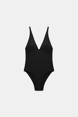 Dorothee Schumacher V-neck swimsuit pure black