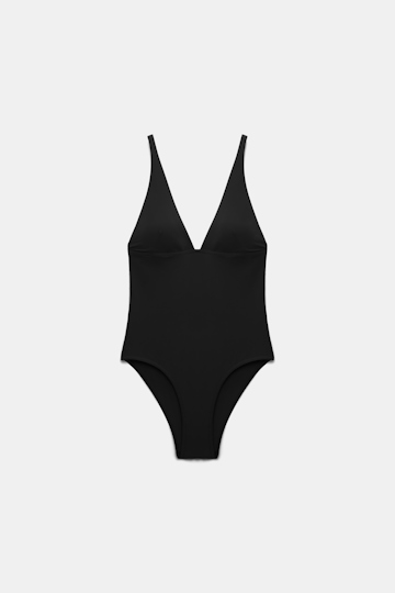 Dorothee Schumacher Badeanzug mit Metallnieten pure black