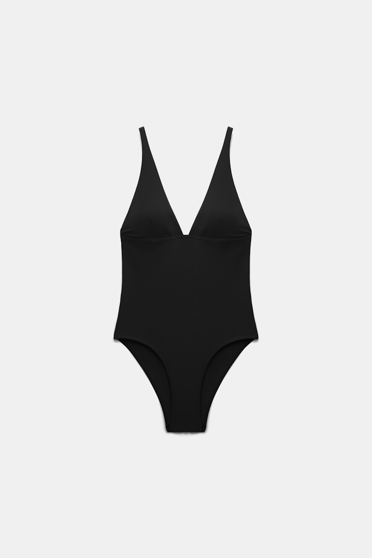 Dorothee Schumacher Badeanzug mit Metallnieten pure black