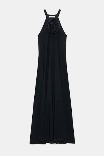 Dorothee Schumacher Dress with removable rose pure black