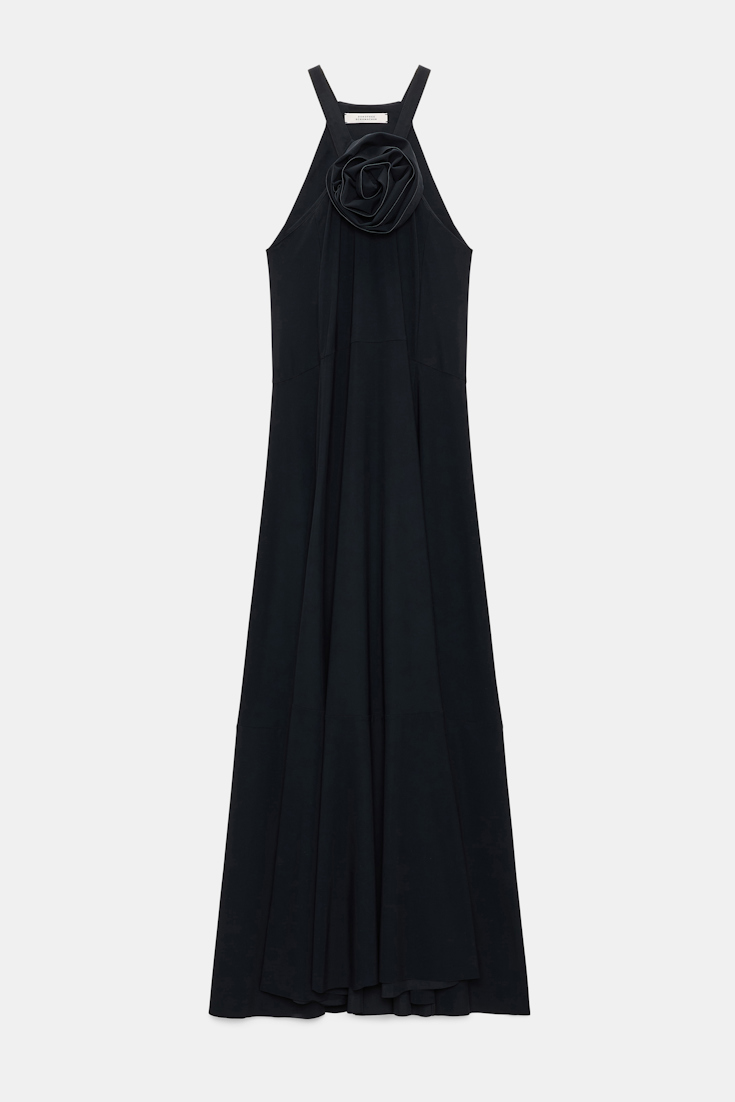 Dorothee Schumacher Dress with removable rose pure black