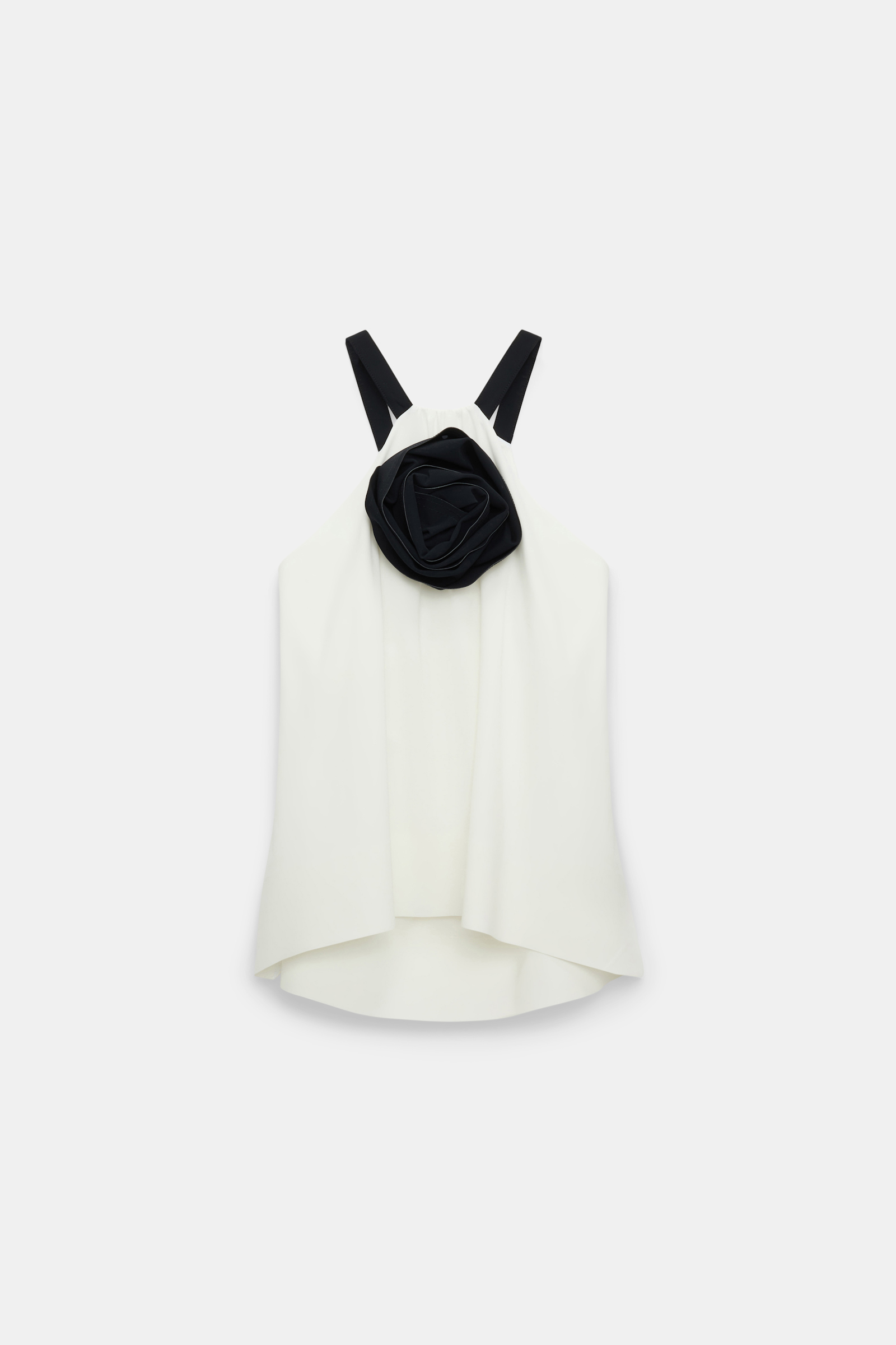 Dorothee Schumacher Top with removable rose pure white
