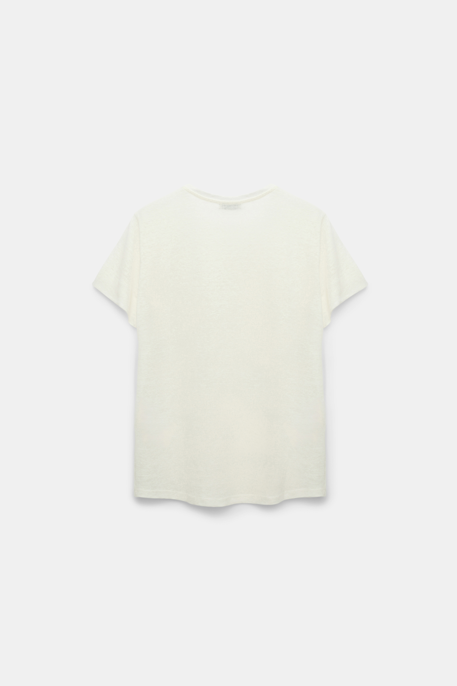 Dorothee Schumacher Round neck hemp T-shirt camellia white