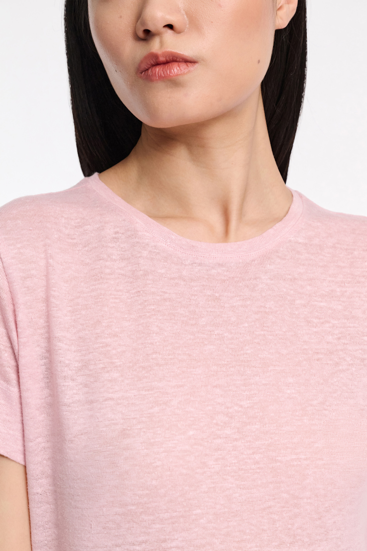 Dorothee Schumacher Rundhalsshirt aus Hanf milky rose