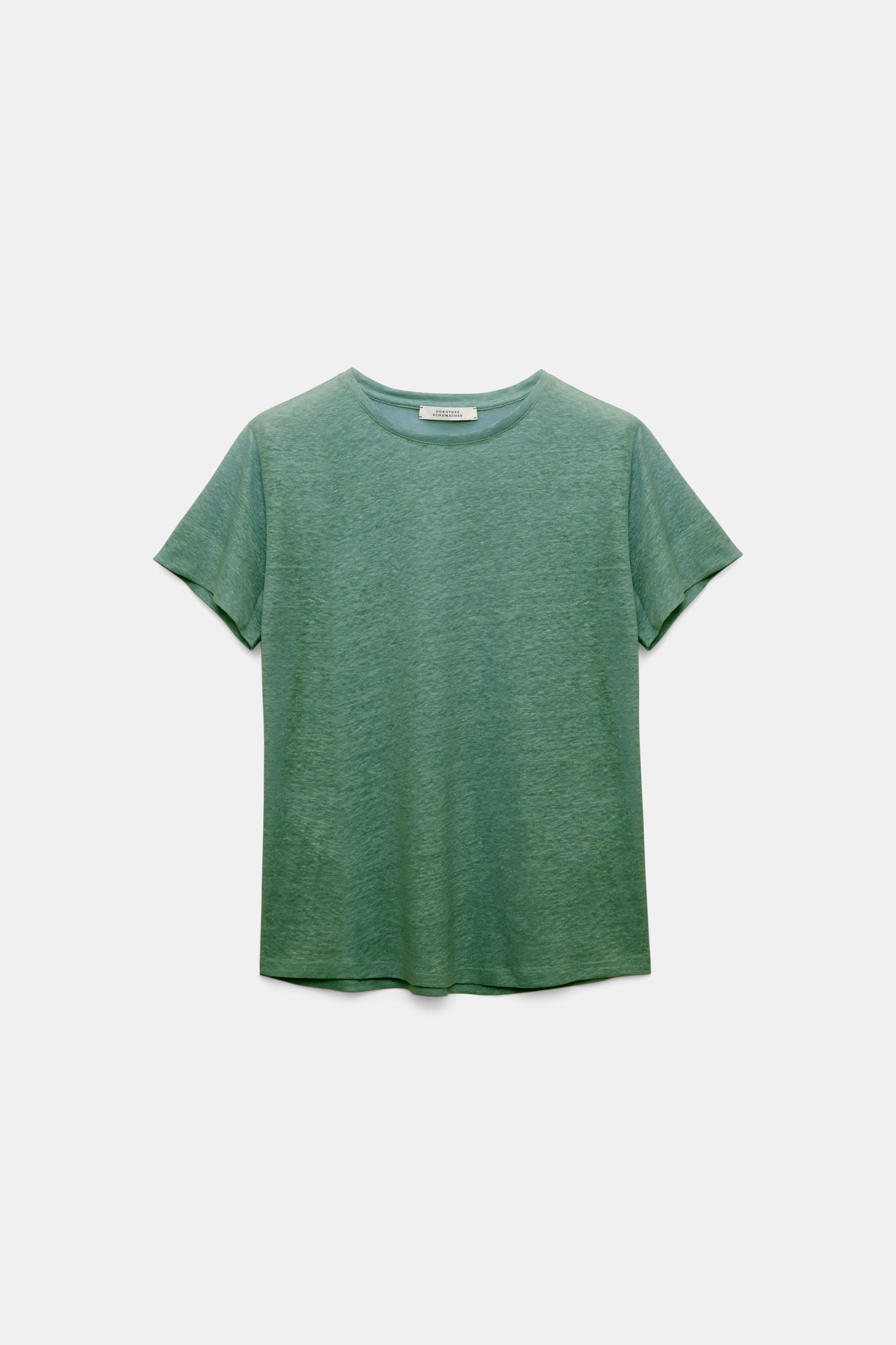Dorothee Schumacher Rundhalsshirt aus Hanf jade
