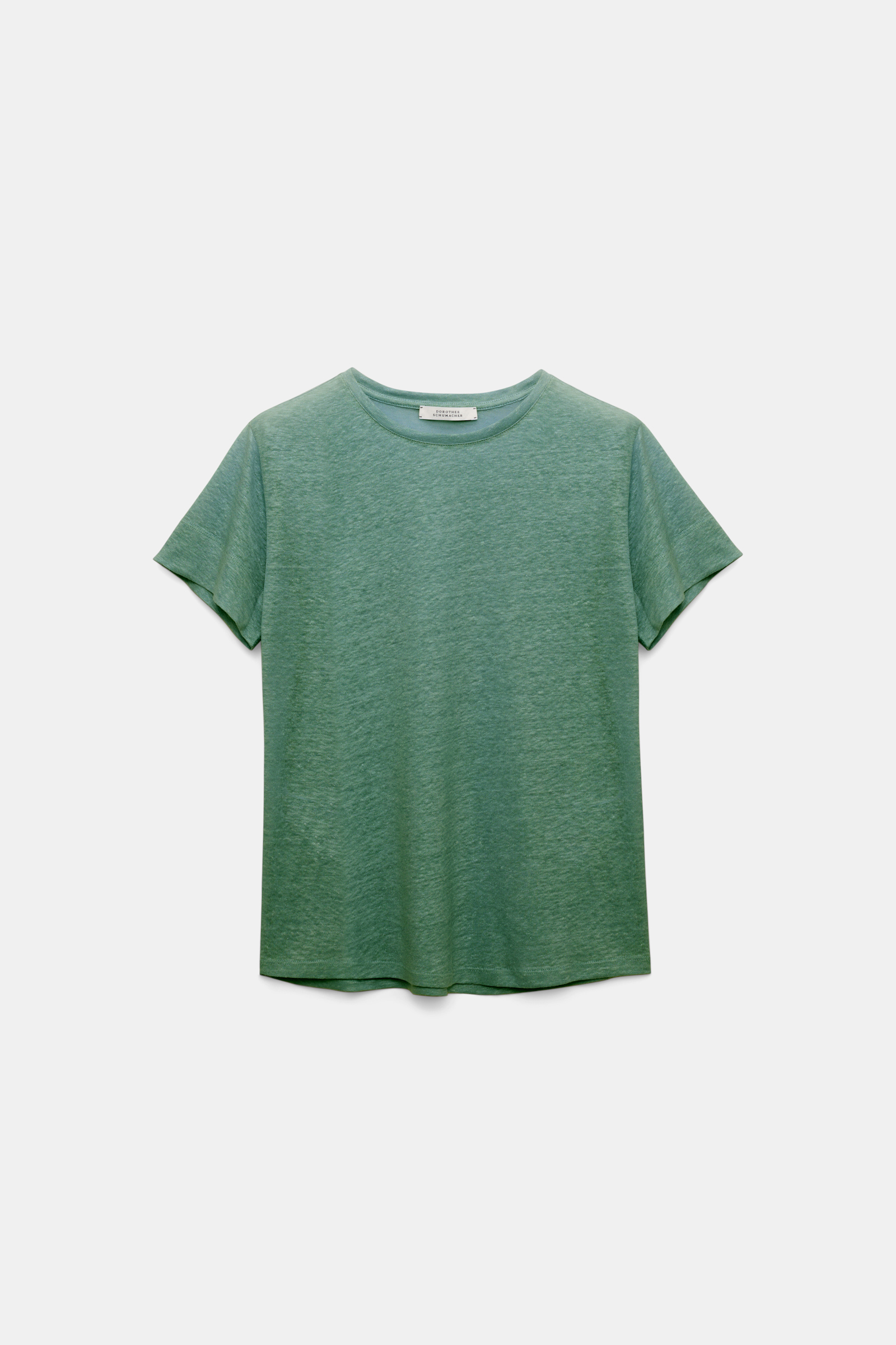 Dorothee Schumacher Round neck hemp T-shirt jade