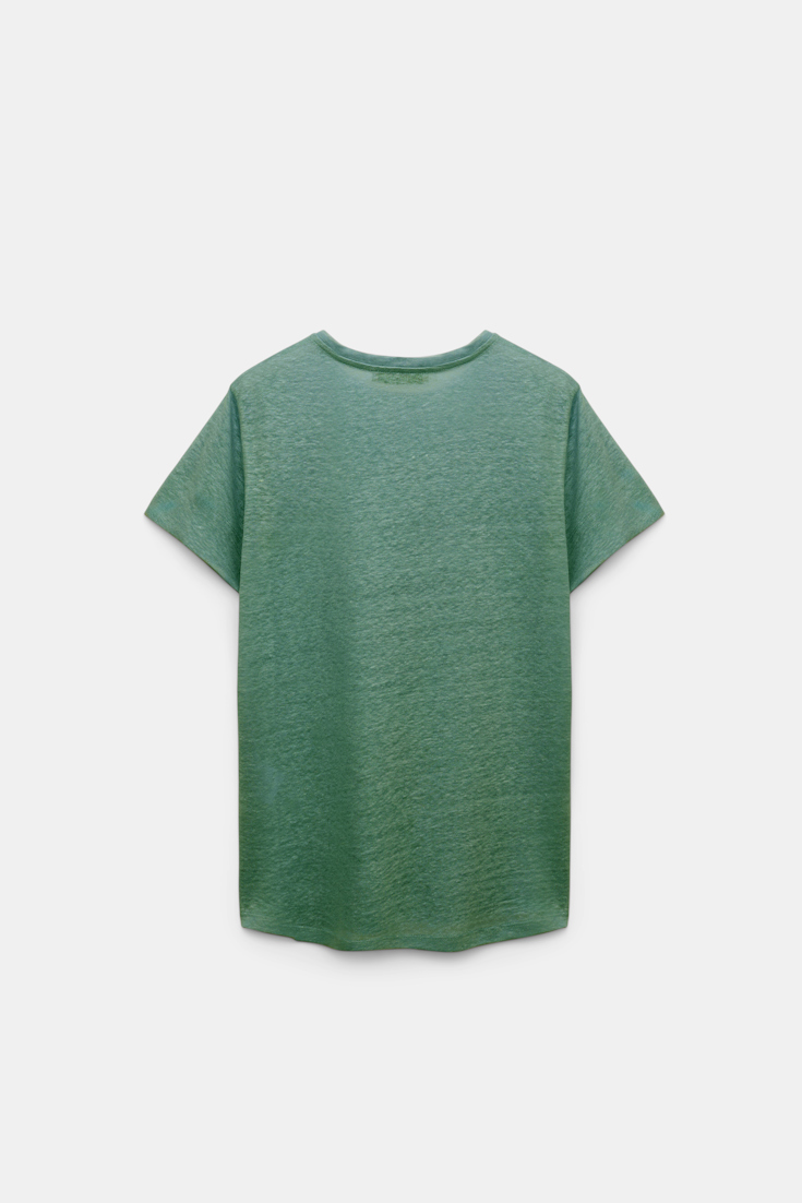 Dorothee Schumacher Round neck hemp T-shirt jade
