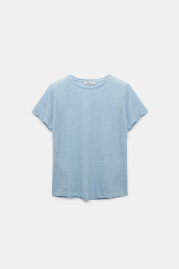 Dorothee Schumacher Rundhalsshirt aus Hanf powder blue II