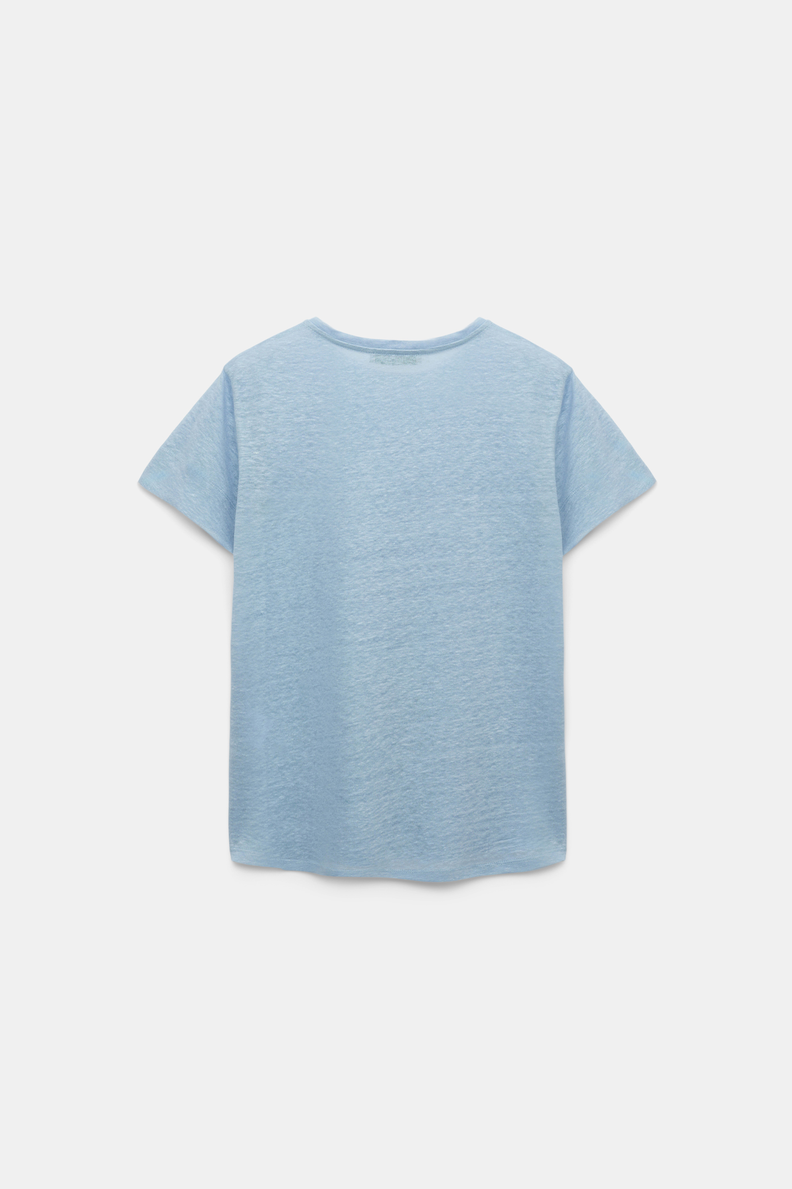 Dorothee Schumacher Round neck hemp T-shirt powder blue II
