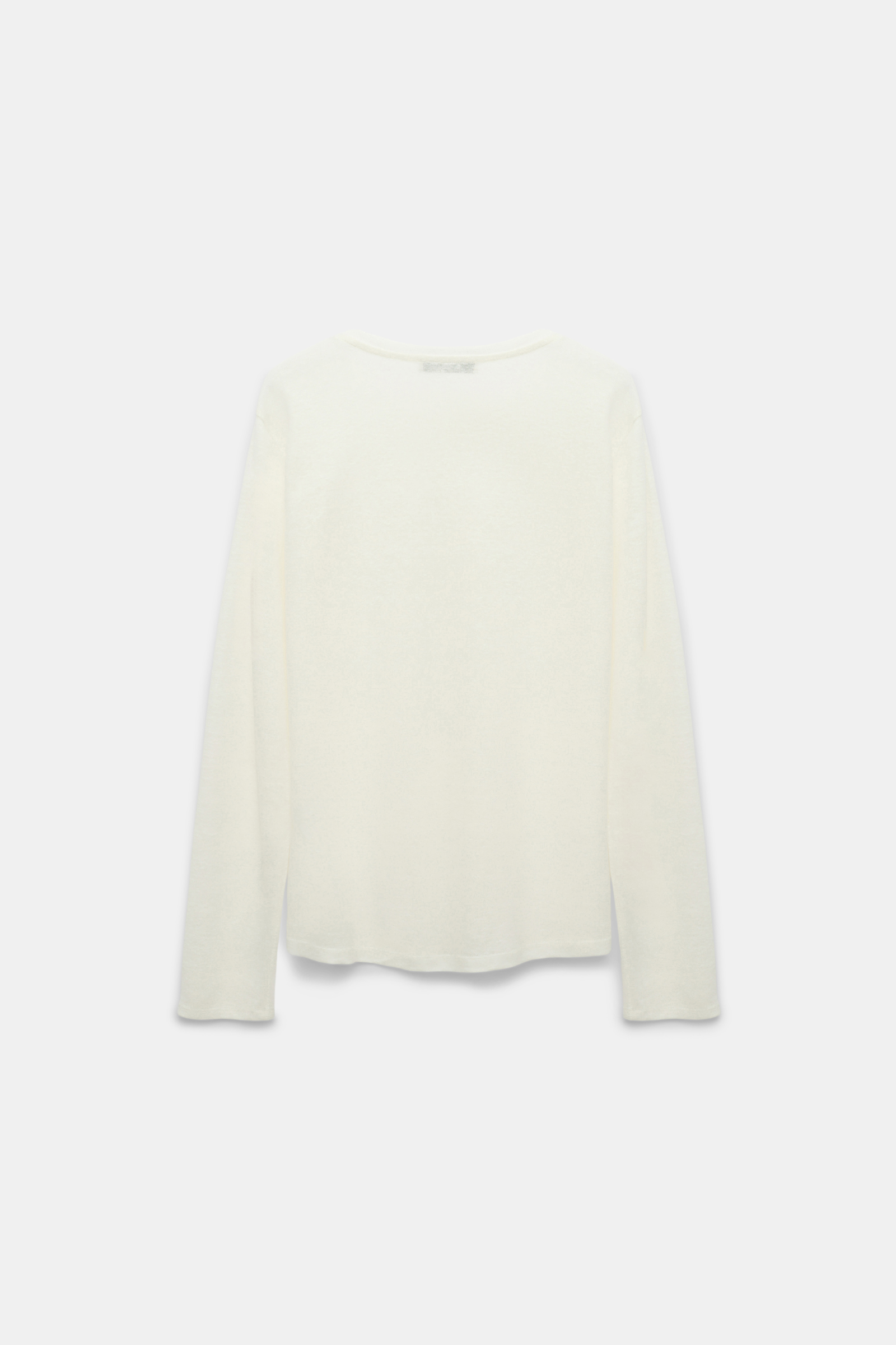 Dorothee Schumacher Long sleeve hemp T-shirt camellia white