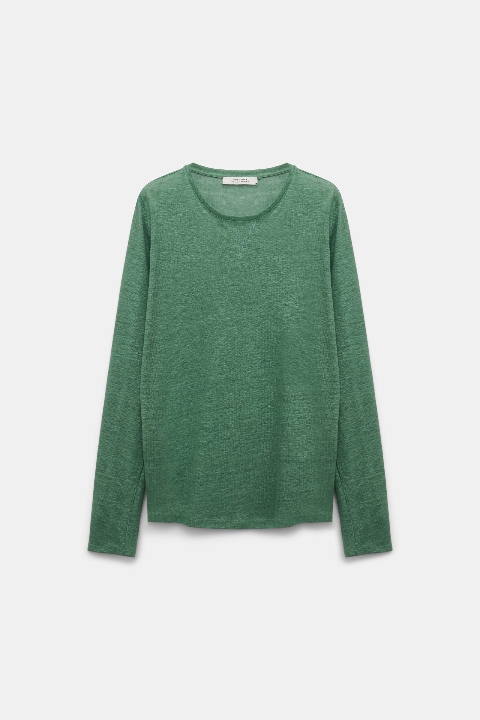 Dorothee Schumacher Long sleeve hemp T-shirt jade