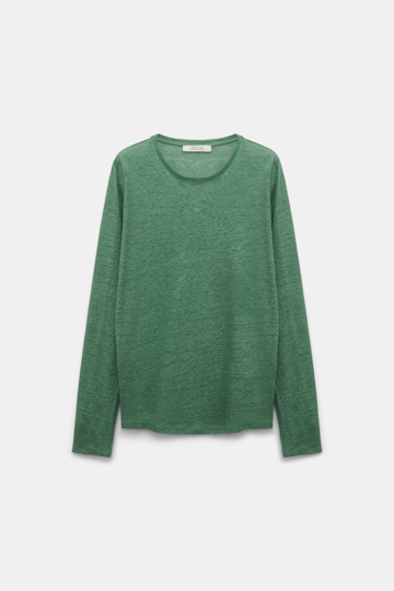Dorothee Schumacher Long sleeve hemp T-shirt jade